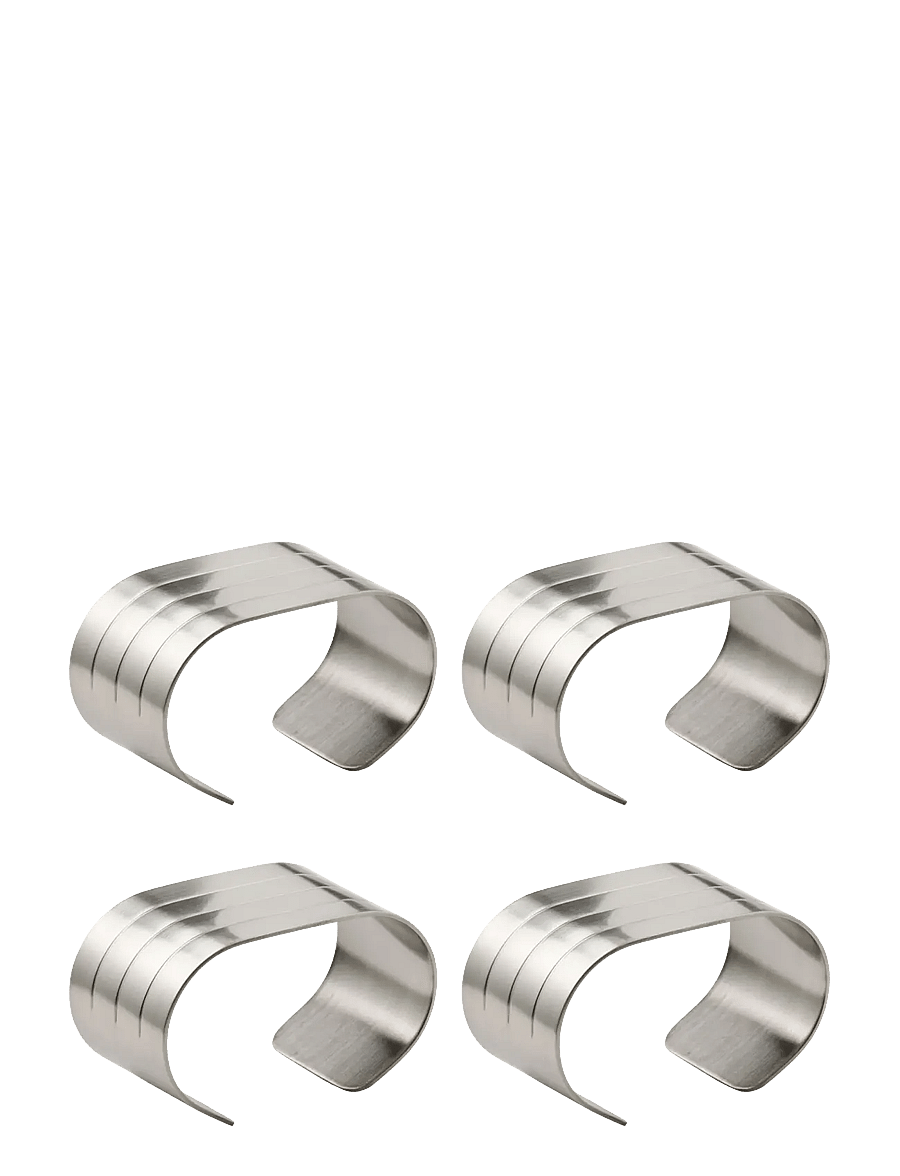 Aida - RAW napkin holder matte steel 4 pcs giftbox - trends - matte steel - 1
