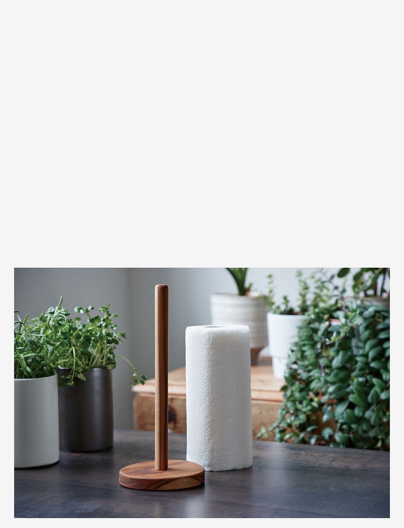 Aida - RAW Teak - køkkenrulleholder 13.2x11.7x30.6 cm 1 stk - køb efter pris - brown - 1