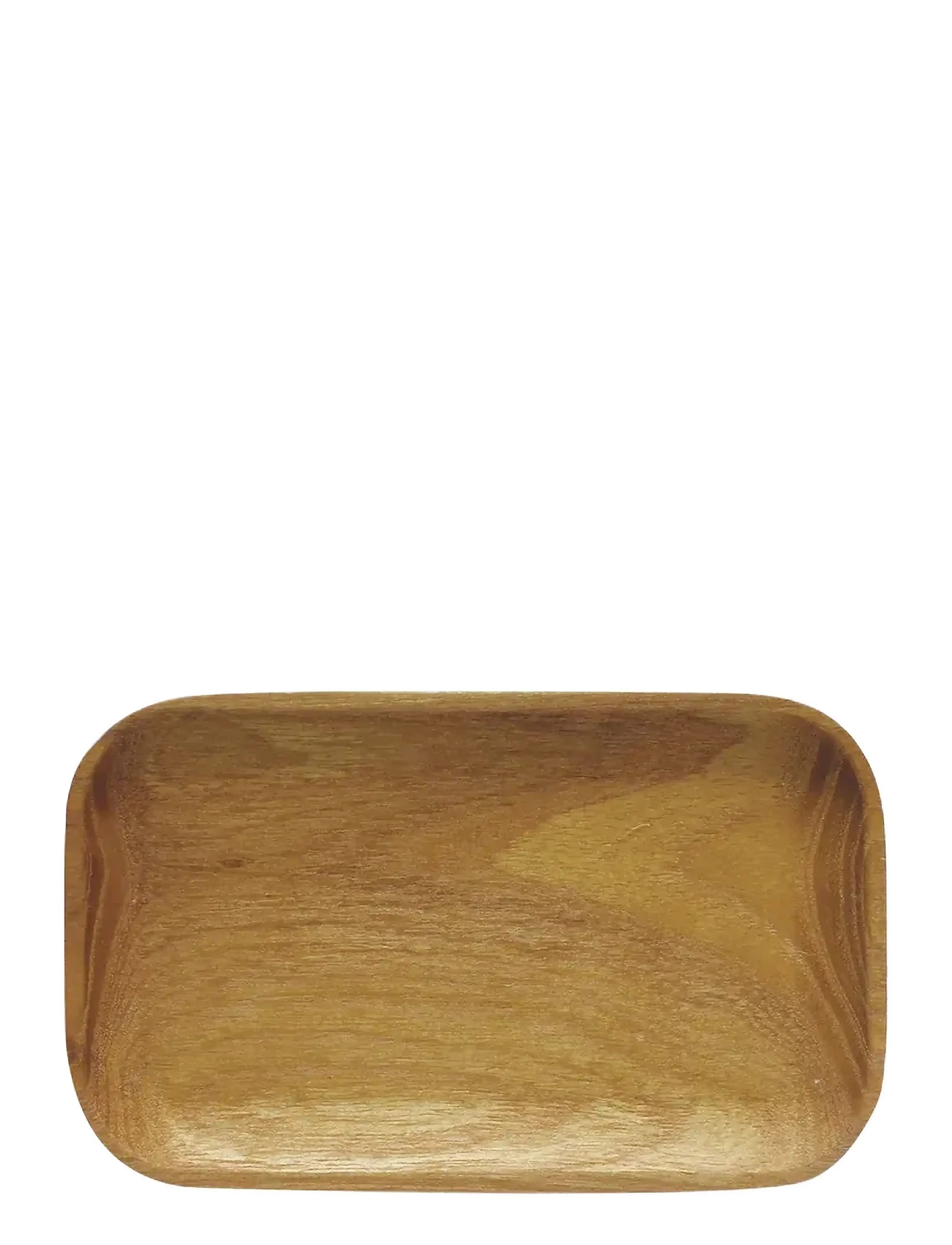 Aida Raw Teak Wood Tray, Bakke, Grøn, Str: ONE SIZE
