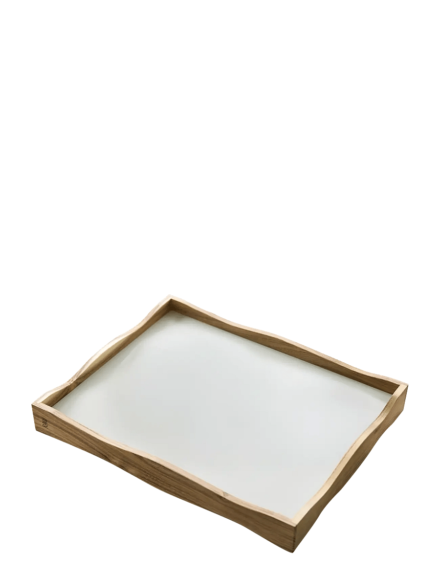 Aida - RAW Reversible Tray - tabletts - teak - 1