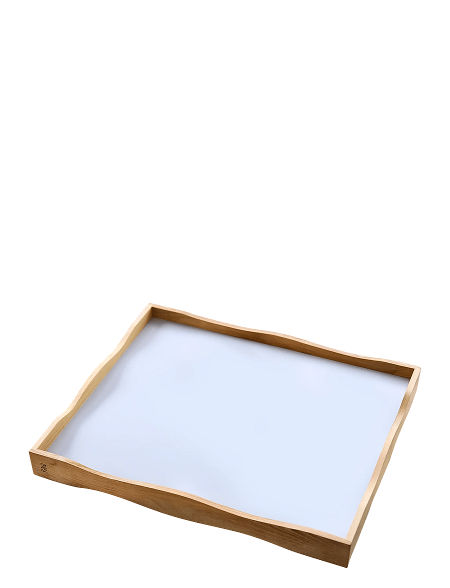 Aida - RAW Reversible Tray - tabletts - teak - 1