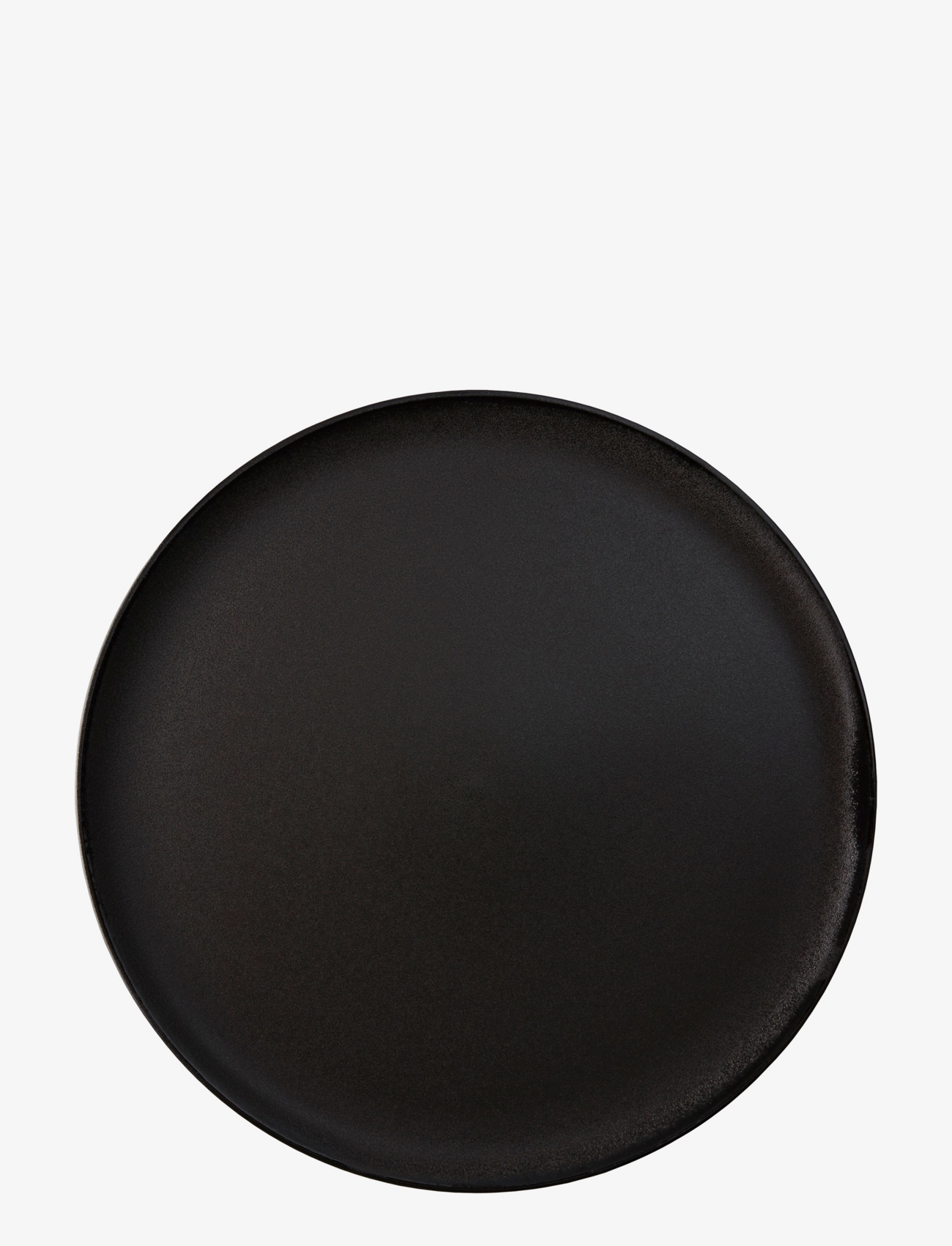 Aida Raw Titanium Black Middags Tallerken 1 Stk 28 Cm, Dinner Plade, Sort, Str: Ø 28 CM