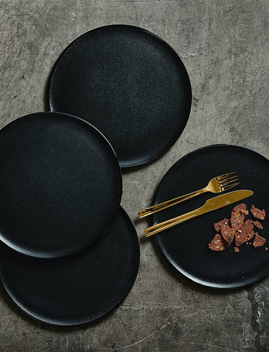 Aida - RAW Titanium Black - middags tallerken 1 stk 28 cm - speiseteller - black - 2