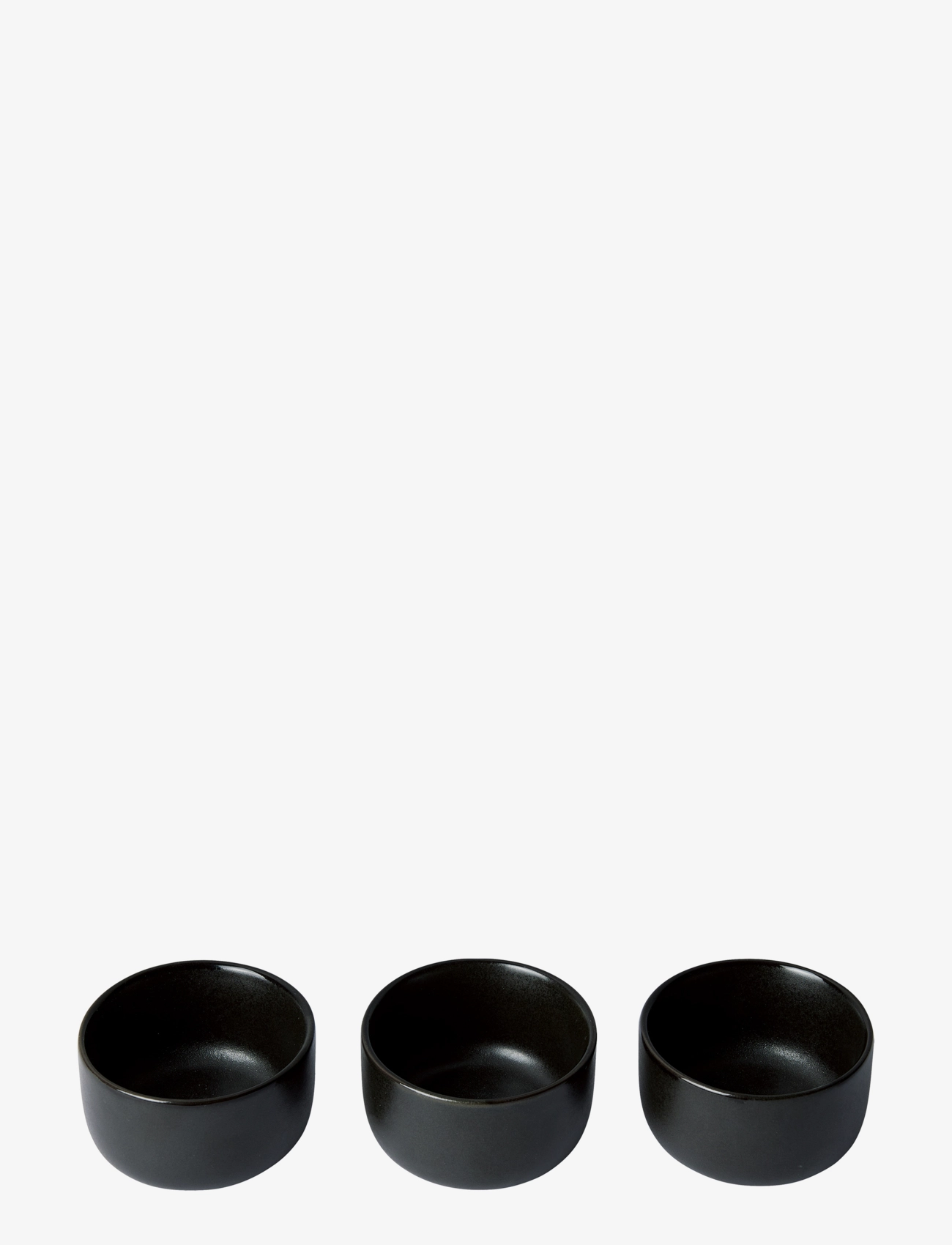 AIDA Raw Titanium Schwarz - 3-Pak Mini Skål D7,5xH3,8 Cm Gaveæske Schwarz - One Size - Unisex