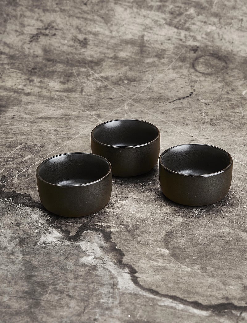 Aida - RAW Titanium Black - 3-pak mini skål d7,5 x h3,8 cm gaveæske - die niedrigsten preise - black - 1