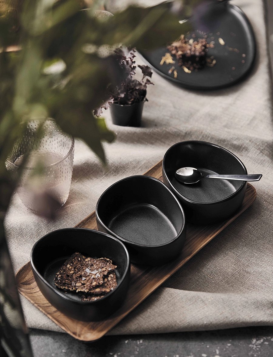 Aida - RAW Titanium Black bowl - servierschalen - black - 0