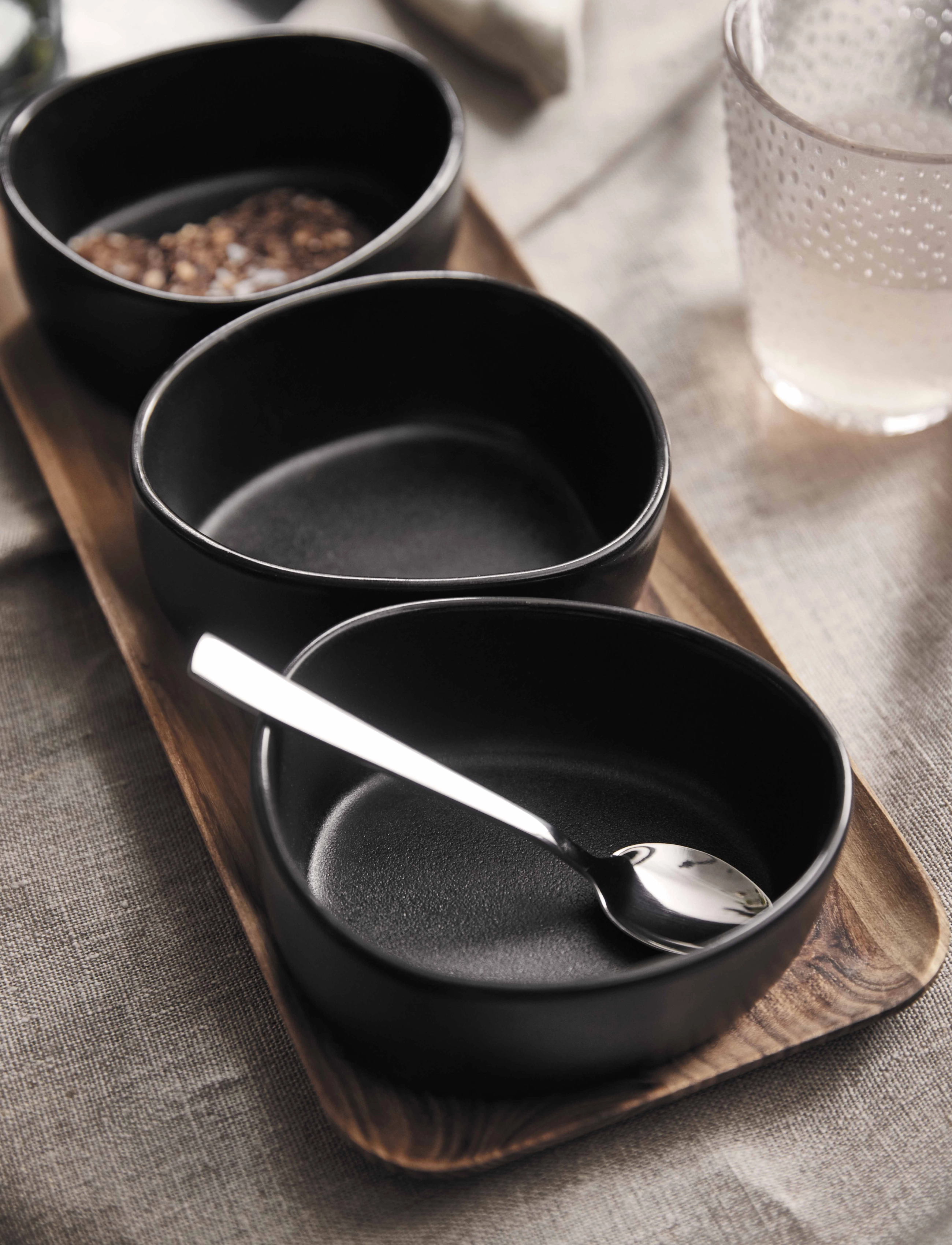 Aida - RAW Titanium Black bowl - serveringsskåle - black - 2