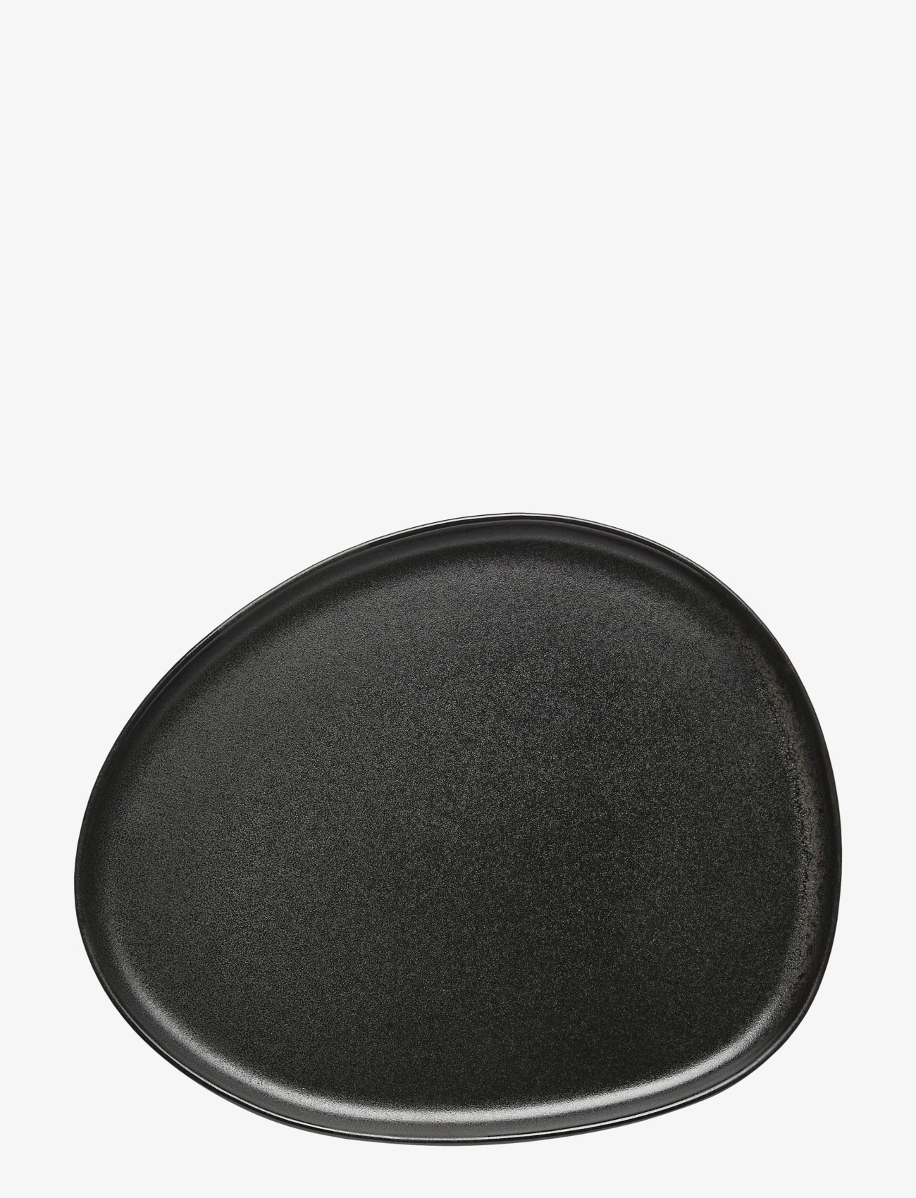 AIDA Raw Titanium Schwarz - Organic Frokost Tallerken 1 Stk 24X21 Cm Schwarz - One Size - Unisex