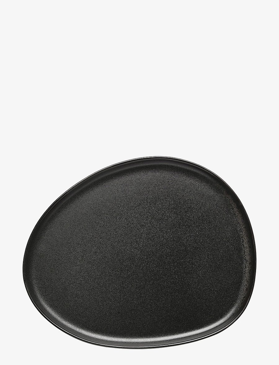 Aida - RAW Titanium Black - Organic frokost tallerken 1 stk 24x21 cm - die niedrigsten preise - black - 0
