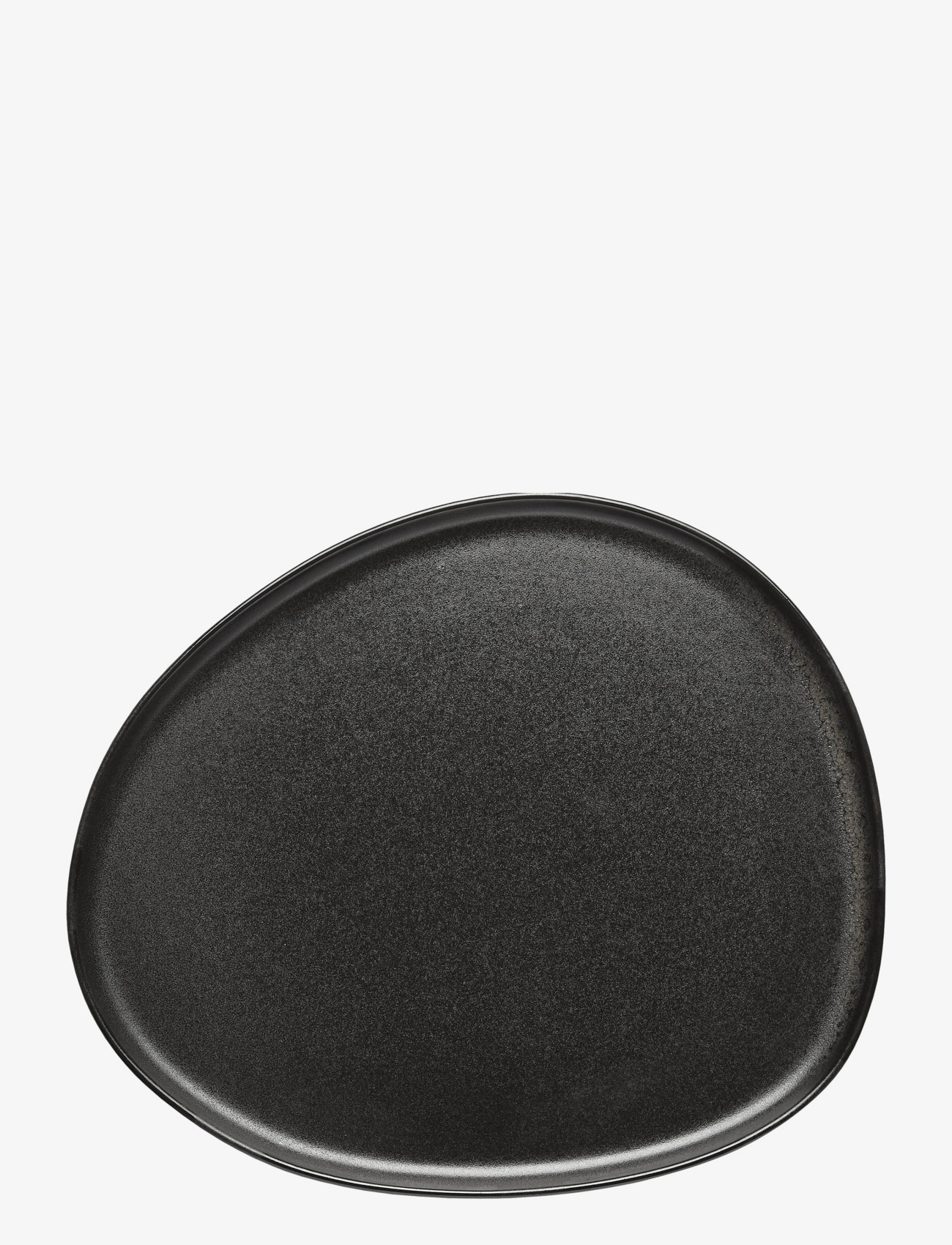 AIDA Raw Titanium Schwarz - Organic Middags Tallerken 1 Stk 29X25 Cm Schwarz - One Size - Unisex