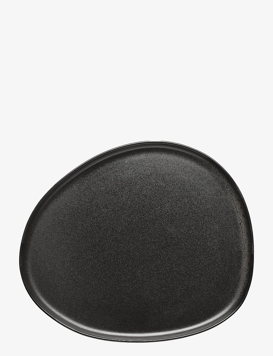 Aida - RAW Titanium Black - Organic middags tallerken 1 stk 29x25 cm - die niedrigsten preise - black - 0