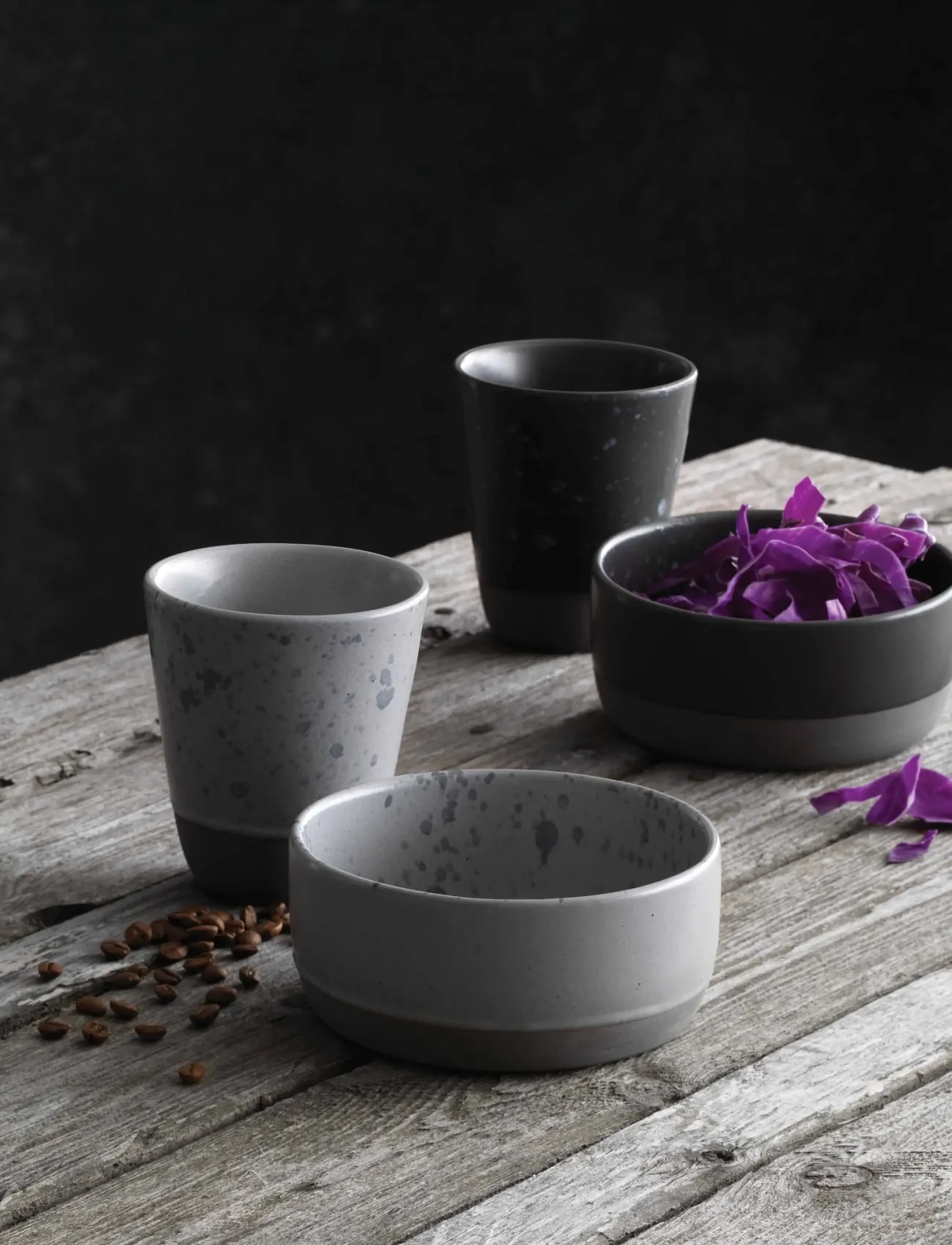 Aida Raw Nordic Grey - Double Wall Mug 6 Stk 25 Cl, 25 CL, Grey, Kopper Og Krus > Termokopper, Unisex