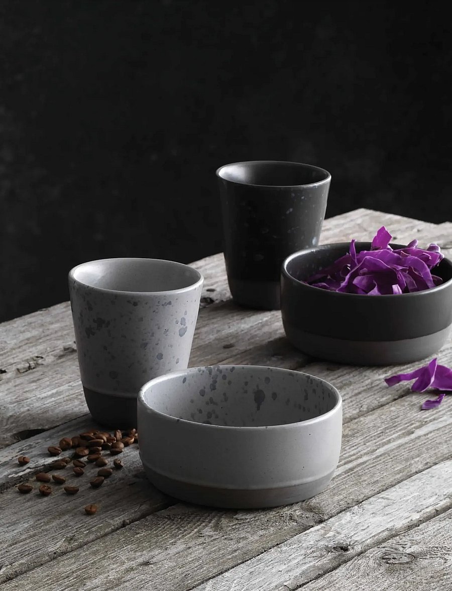Aida - RAW Double Wall Mug 6-pack - kohvitassid - nordic grey - 0