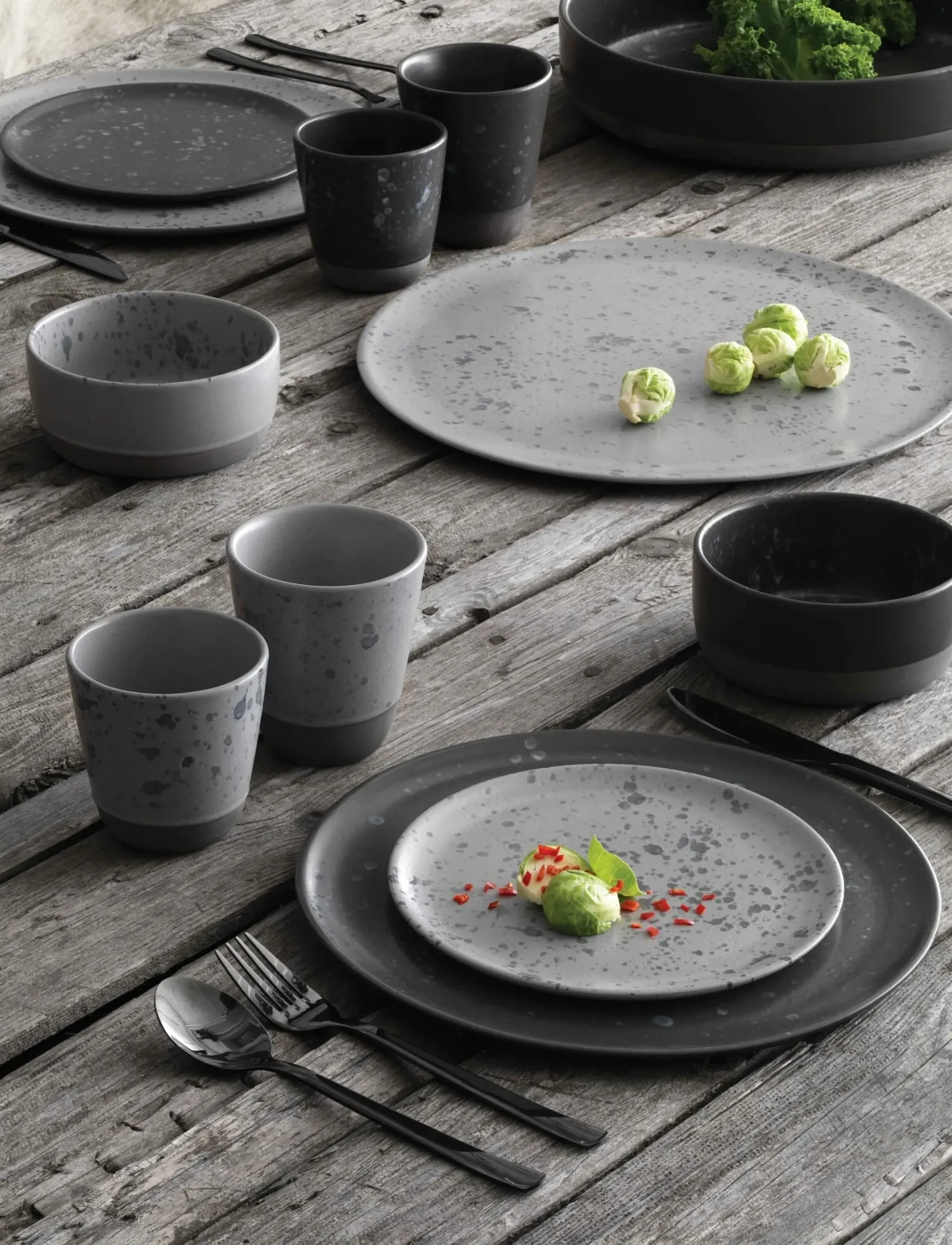 Aida - RAW Nordic Grey - double wall mug  6 stk 25 cl - termokopper - nordic grey - 2