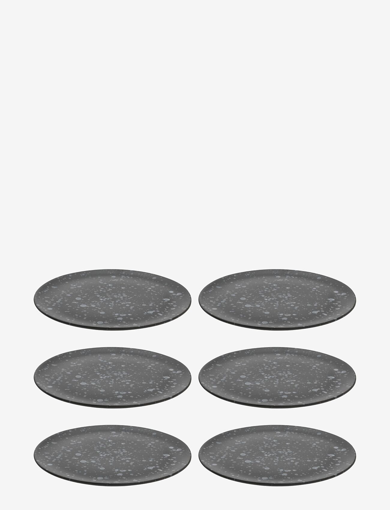 Aida - RAW Nordic Black  lunch plate  23 cm 6 pcs - nordic black - 0