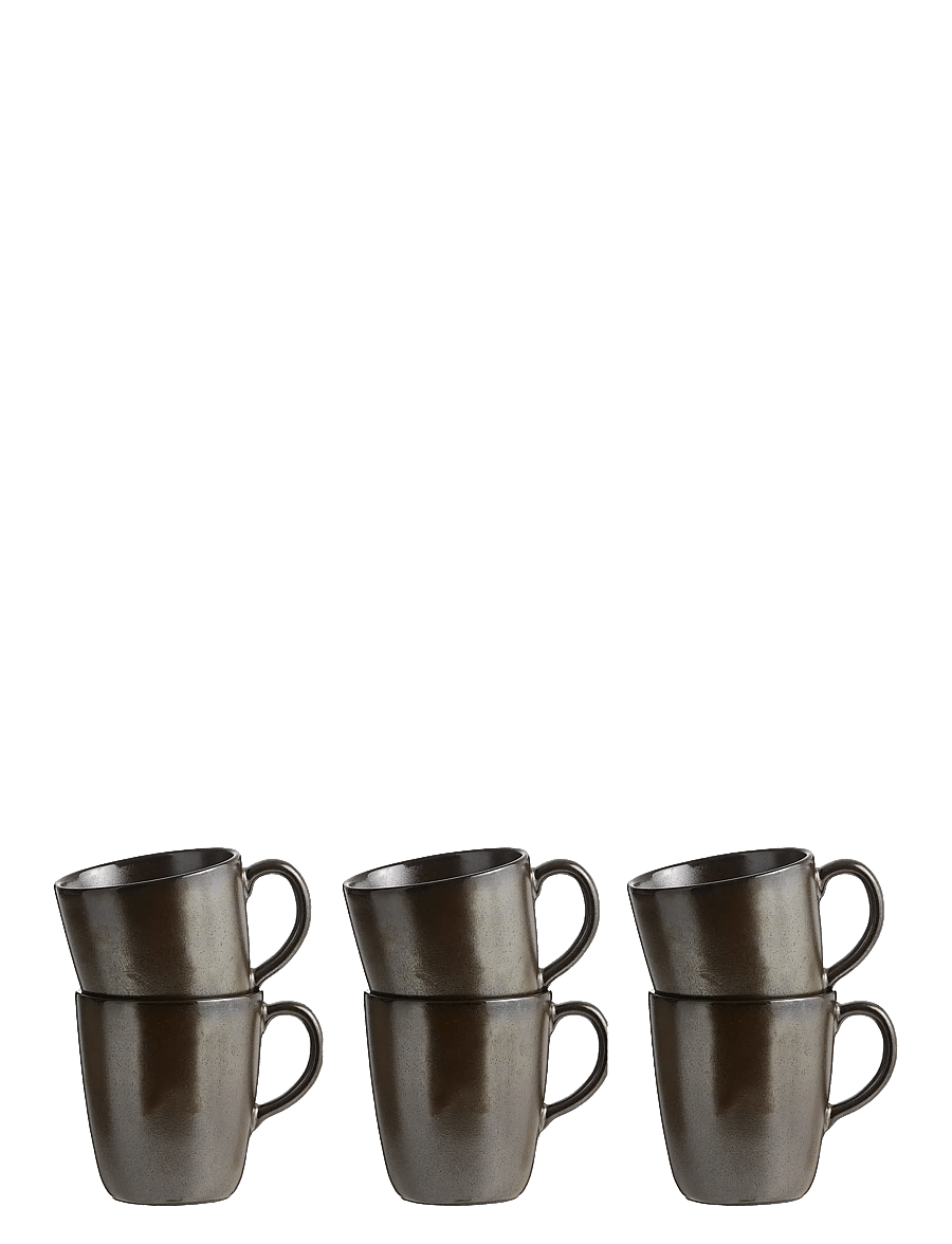 Aida - RAW Metallic Brown - wall mug w handle 6 stk 35 cl - teetassid - metallic brown - 1