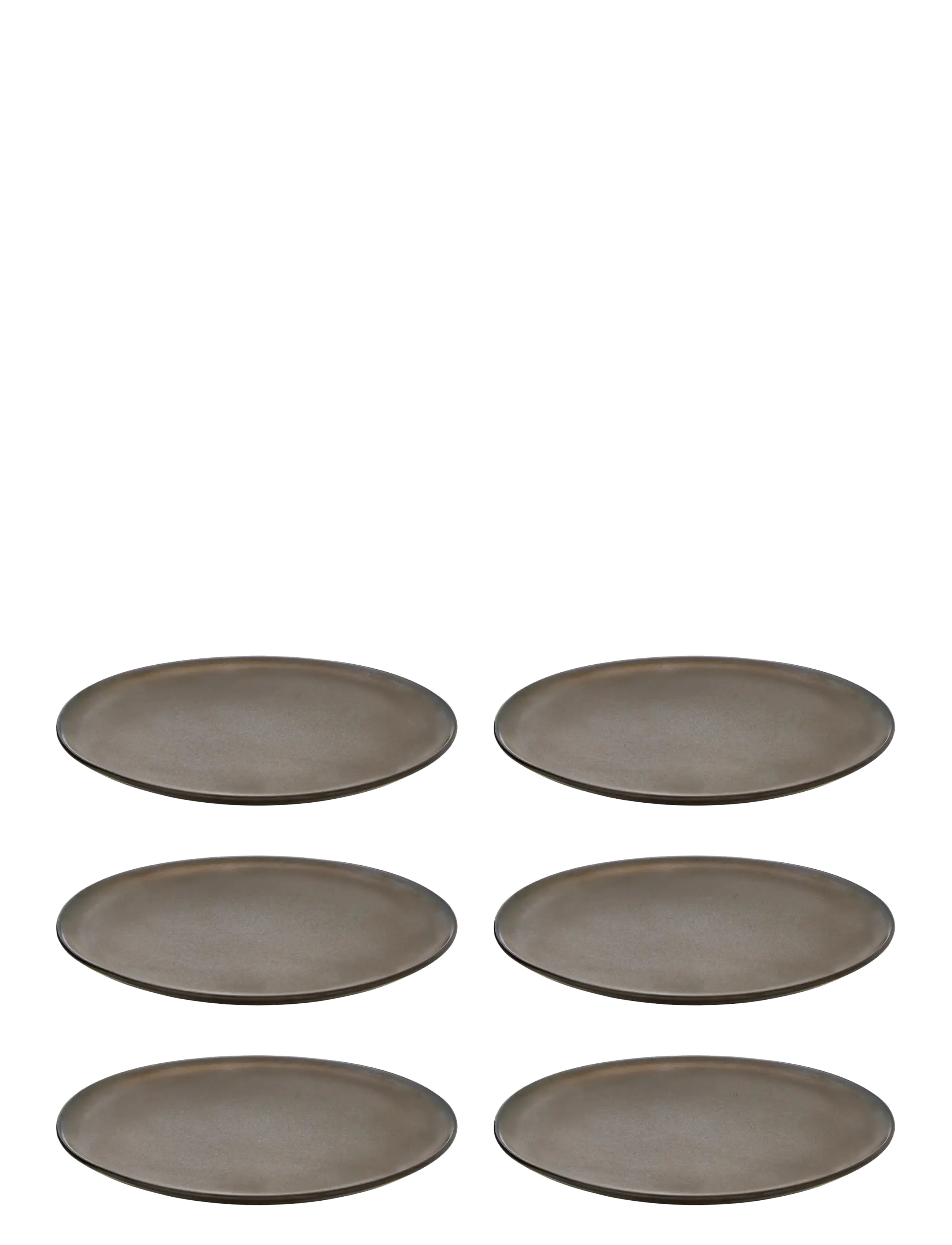 Aida RAW Metallic Brown - dinner plate  6 stk 28cm - Middagstallerkner - METALLIC BROWN / brown