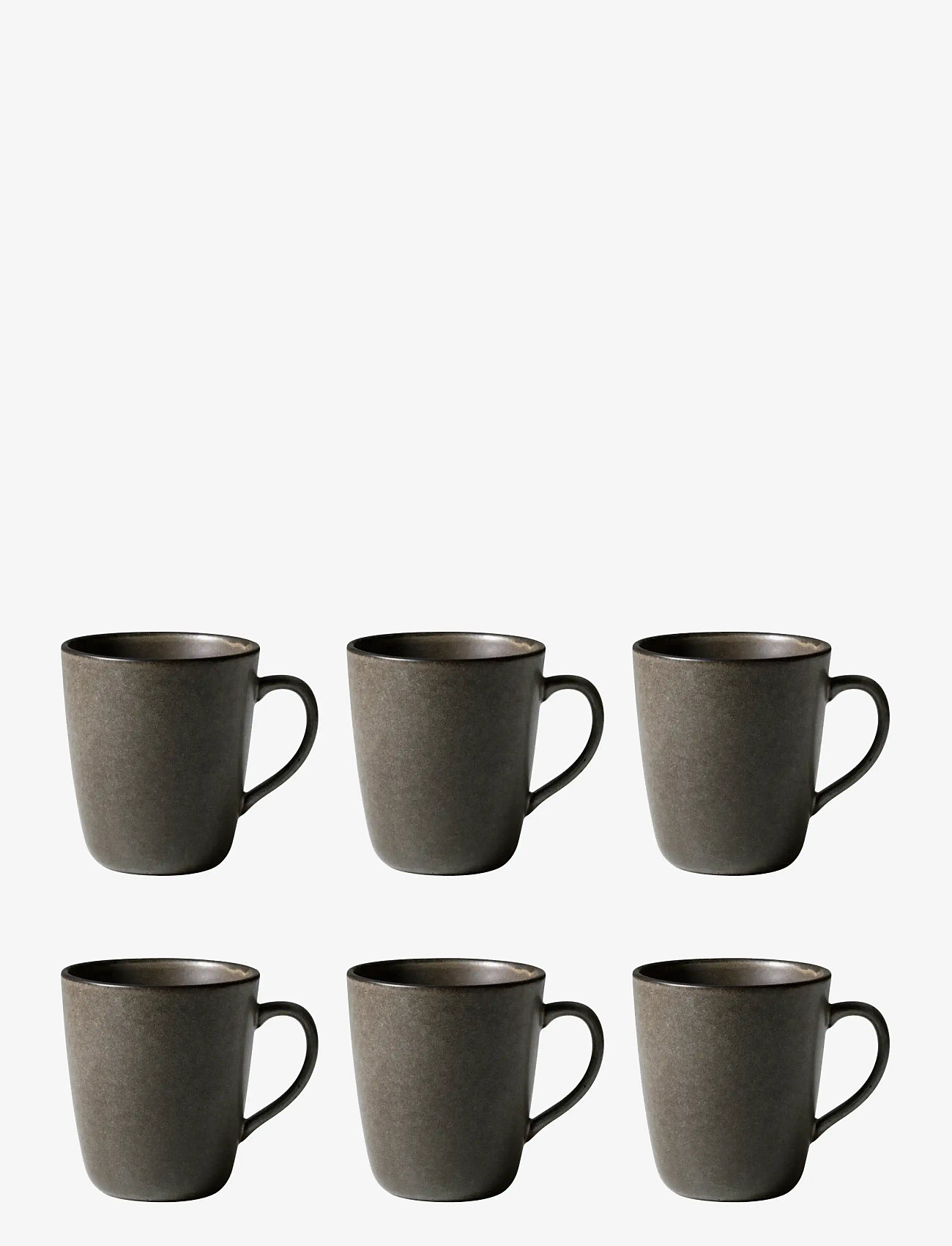 Aida - RAW Forest brown - mug w handle   6 stk 35cl - forest brown - 1
