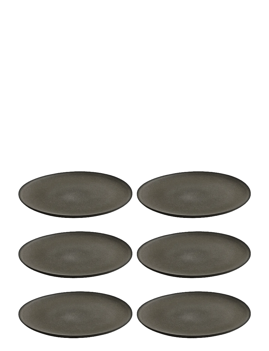 Aida - RAW lunch plate 23 cm 6 stk 23 cm - geschirrsets & geschirrservice - forest brown - 1