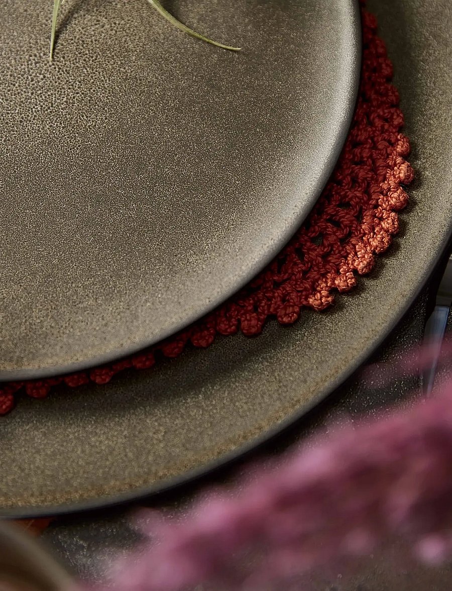 Aida - RAW lunch plate 23 cm 6 stk 23 cm - geschirrsets & geschirrservice - forest brown - 2
