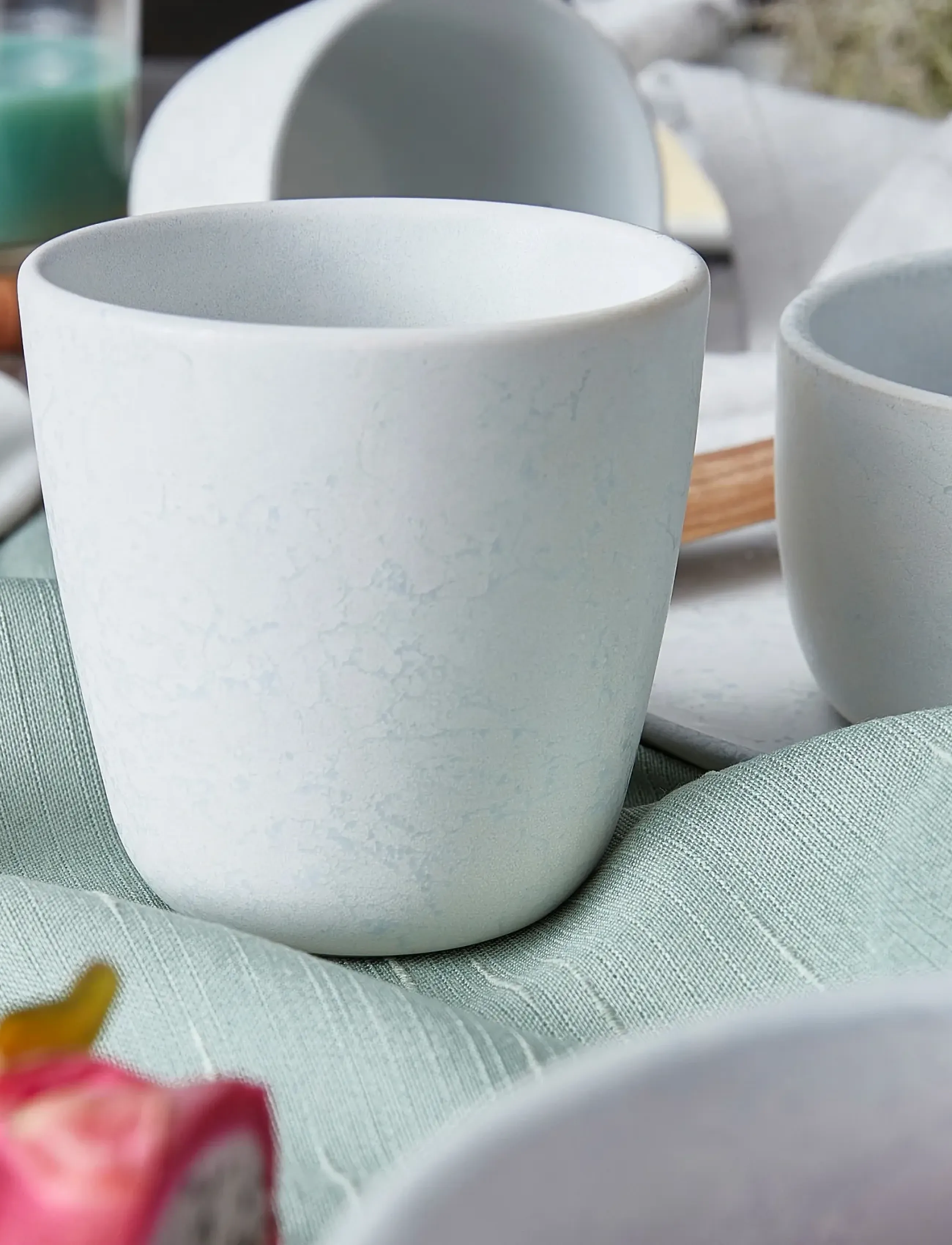 Aida Raw Arctic White - Single Wall Mug 30 Cl 6 Pcs 6 Stk 30 Cl, 30 CL, White, Kopper & Krus > Kaffekopper, Unisex