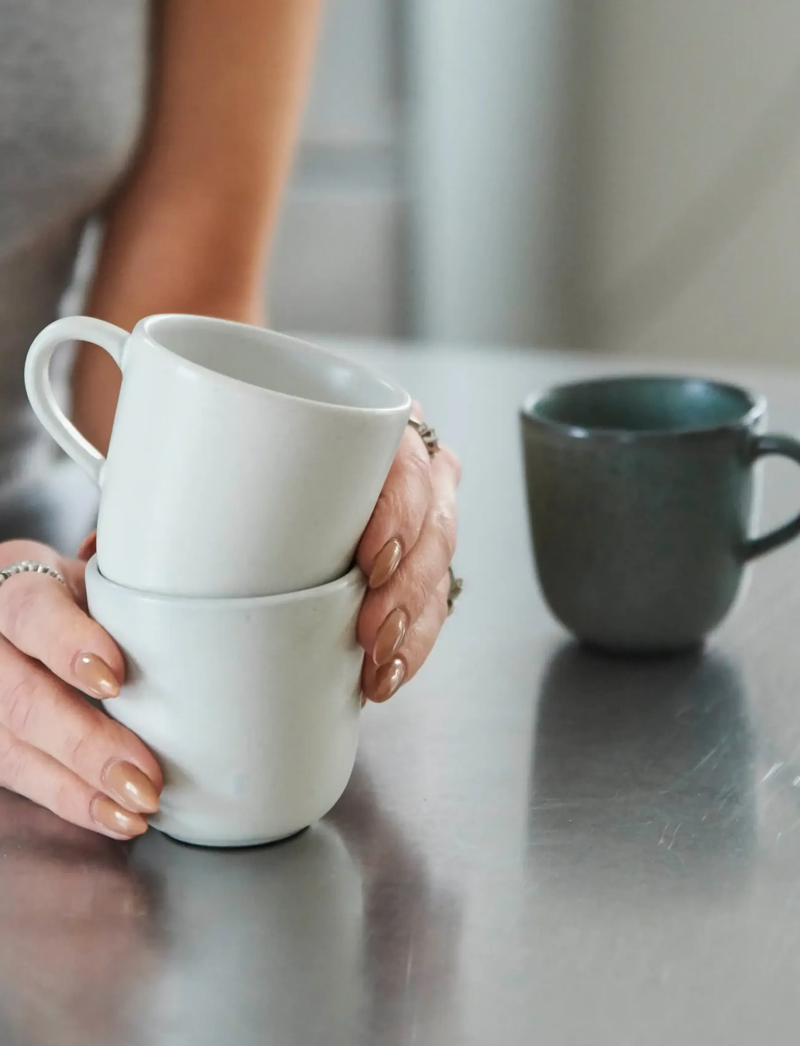 Aida Raw Arctic White - Coffee Cup 6 Stk 20 Cl, 20 CL, White, Kopper & Krus > Kaffekopper, Unisex