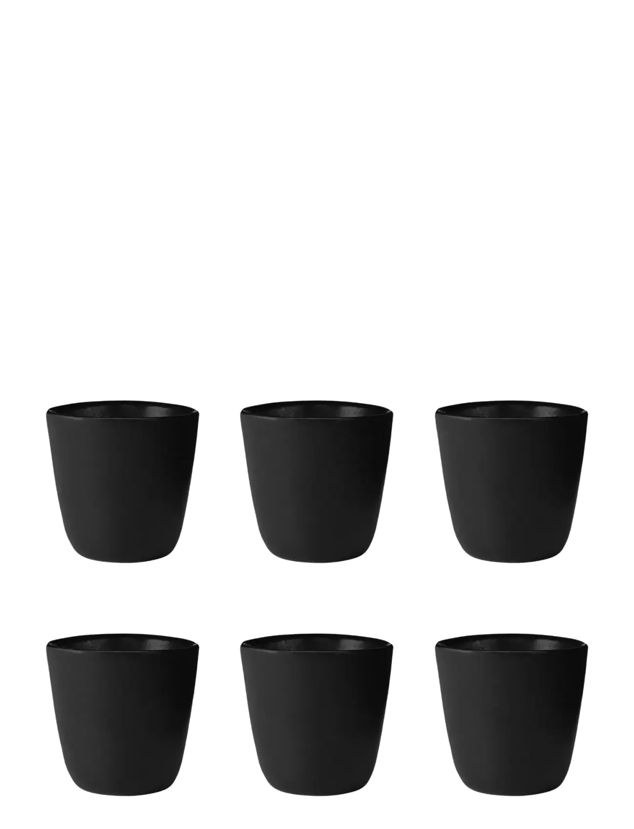 Aida Raw Titanium Black - single wall mug  30 cl 6 pcs 6 stk 30 cl - Skoða allt - TITANIUM BLACK / black