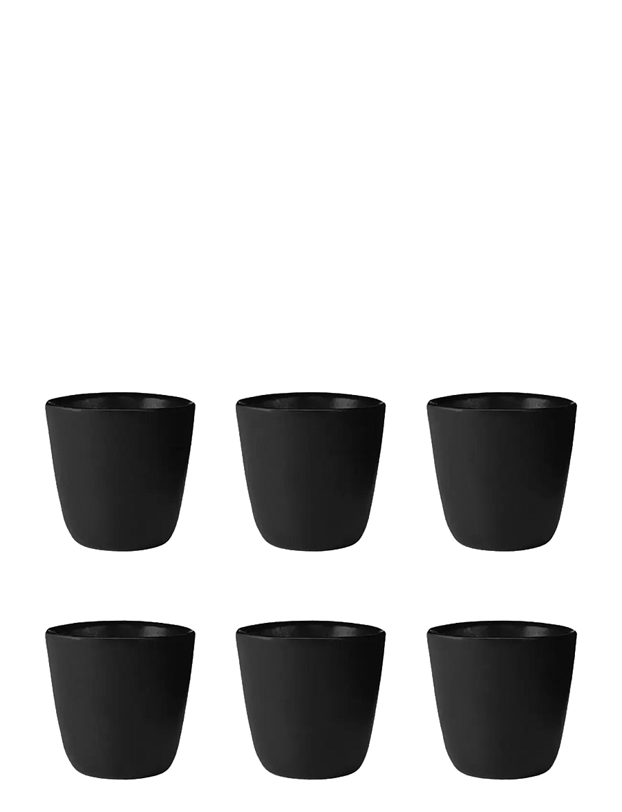 Aida - Raw Titanium Black - single wall mug 30 cl 6 pcs 6 stk 30 cl - teetassid - titanium black - 1