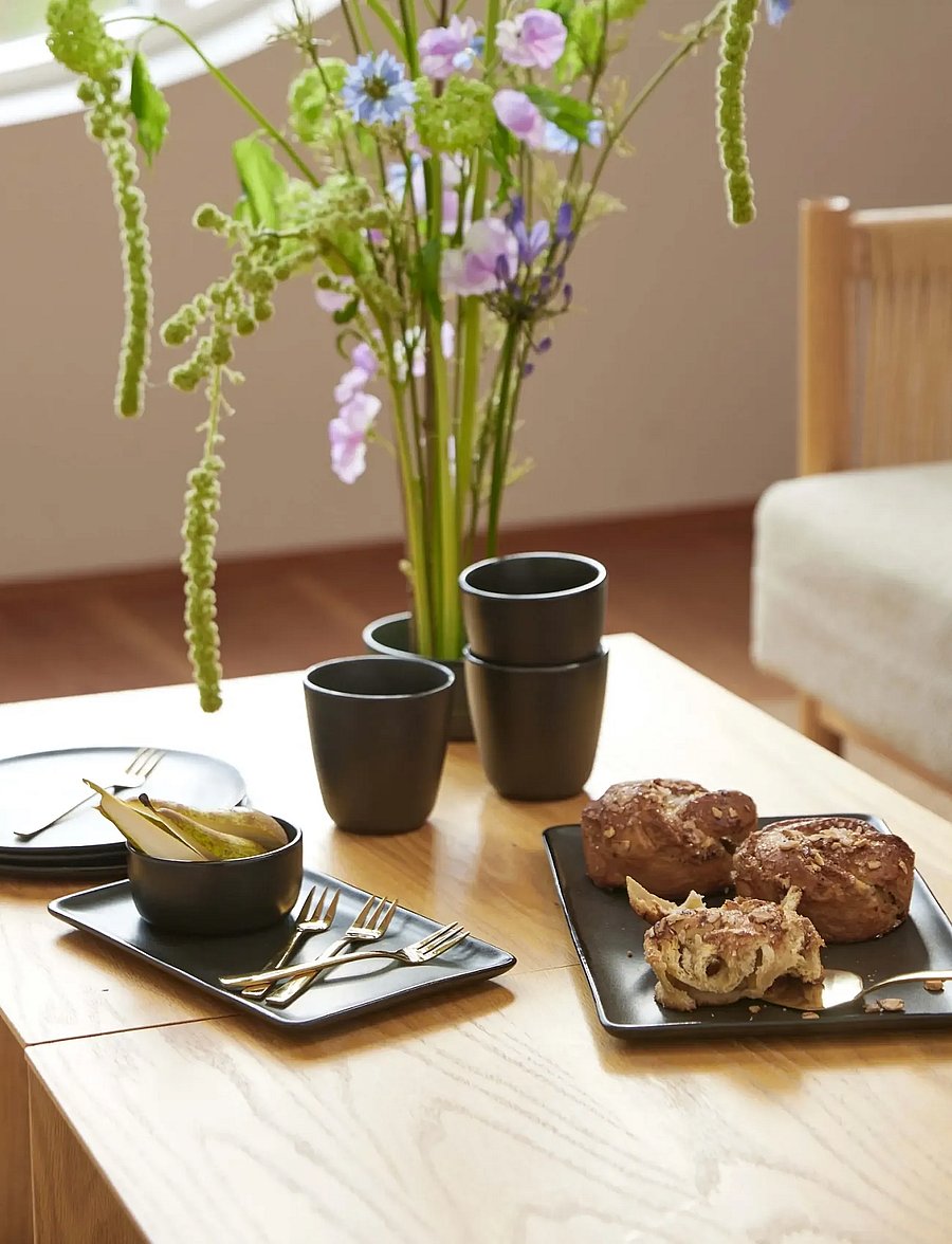 Aida - Raw Titanium Black - single wall mug 30 cl 6 pcs 6 stk 30 cl - teetassid - titanium black - 0
