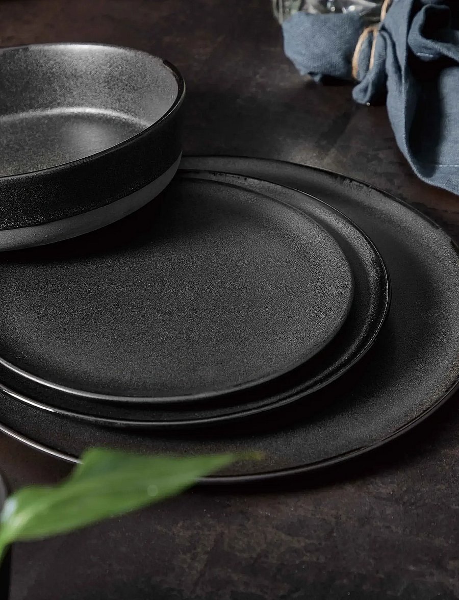 Aida - RAW Lunch Plate 6-pack - frühstücksteller - titanium black - 2