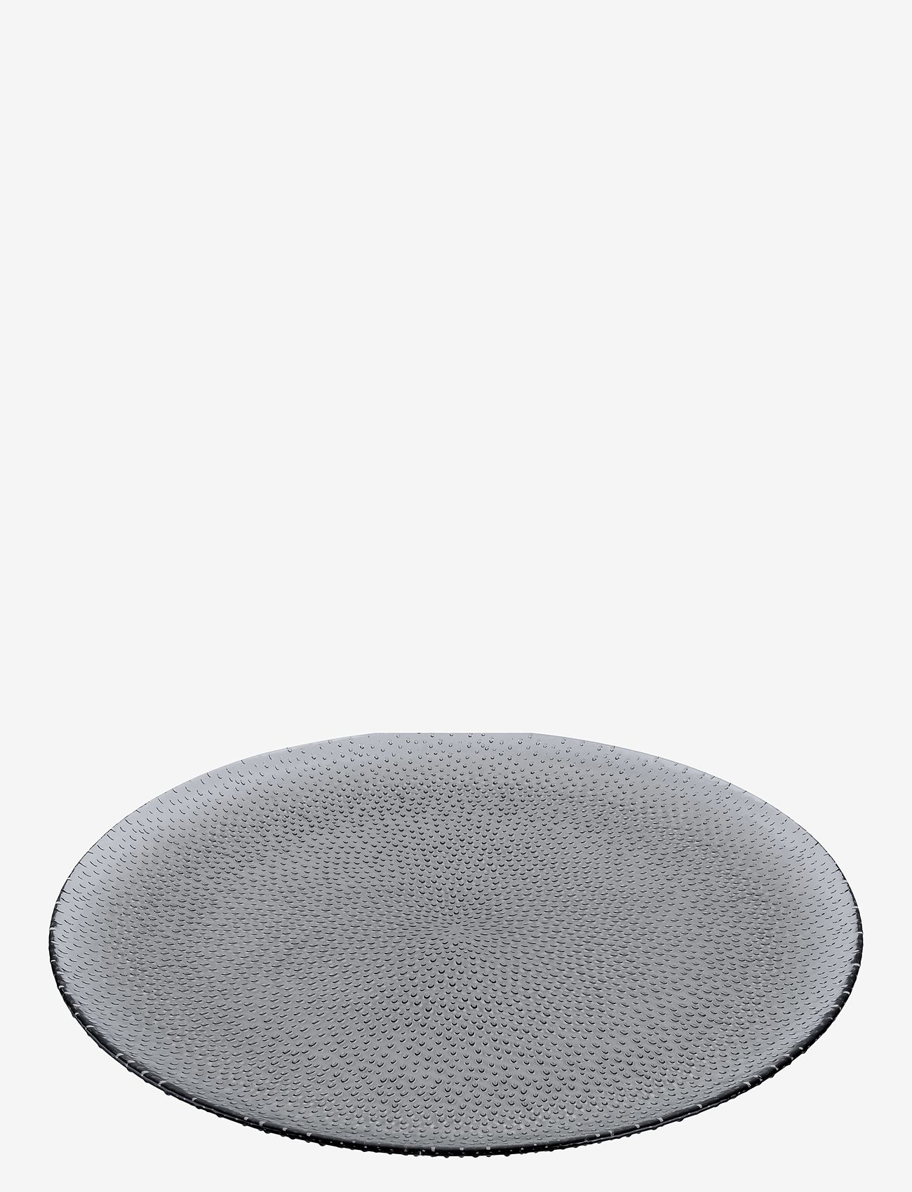 Aida - RAW Glass Beads -  flad tallerken smoke 27 cm. 1 stk d27xh1,2 cm - nach preis einkaufen - smoke - 1