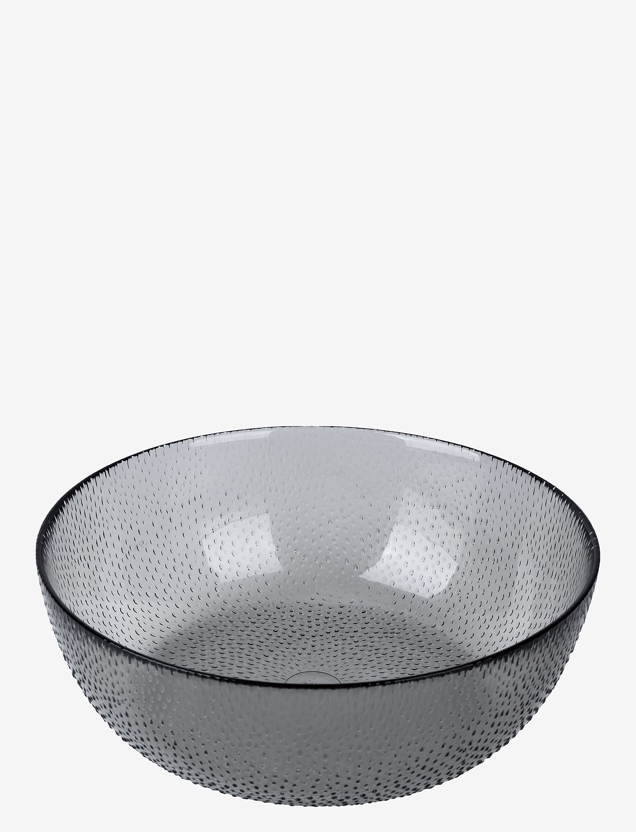 Aida - RAW Glass Beads  - skål smoke  1 stk 26,5x9 cm - servierschalen - smoke - 0