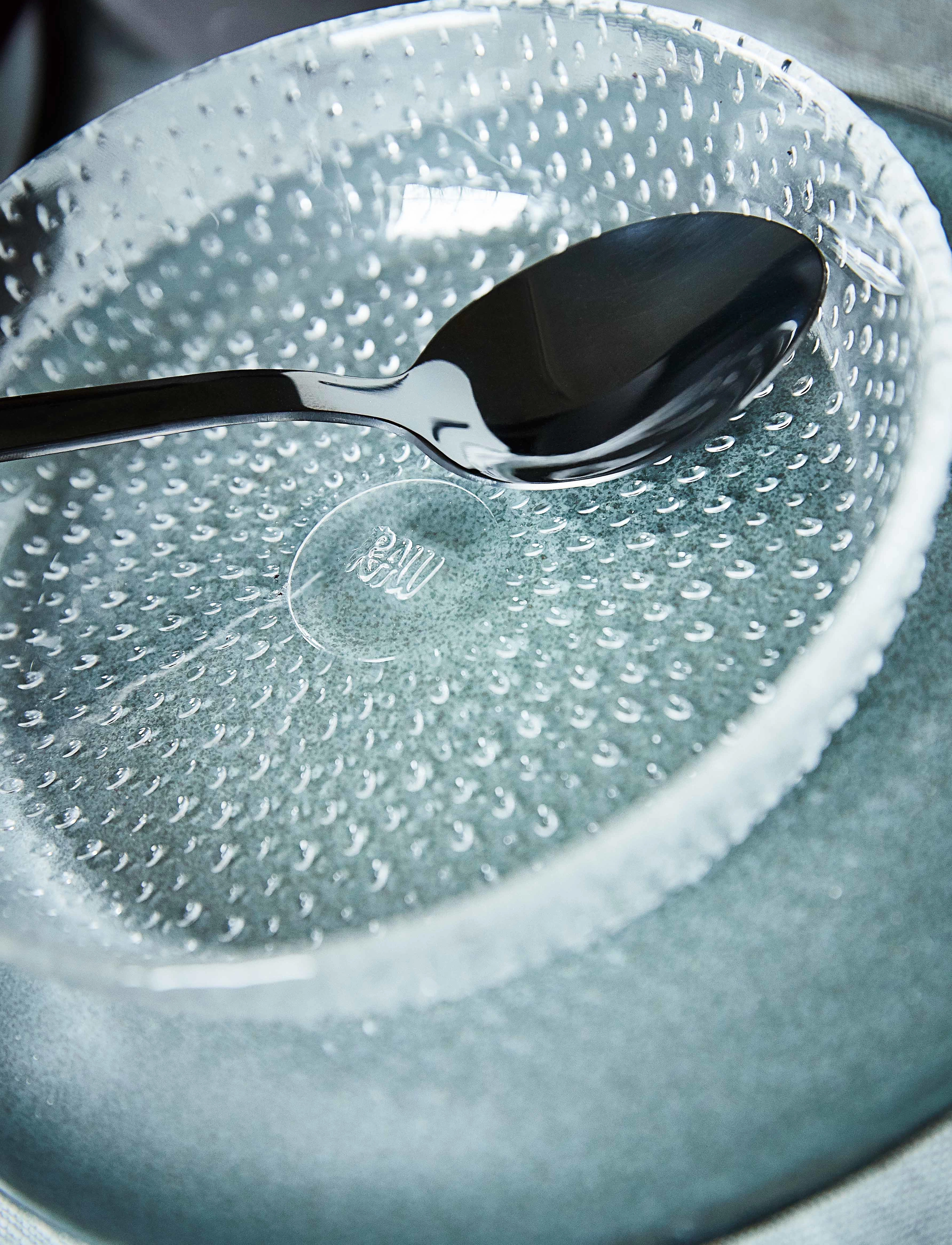 Aida - RAW Glass Beads - isasiet clear  1 stk 16x3,5 cm - frühstücksteller - clear - 2