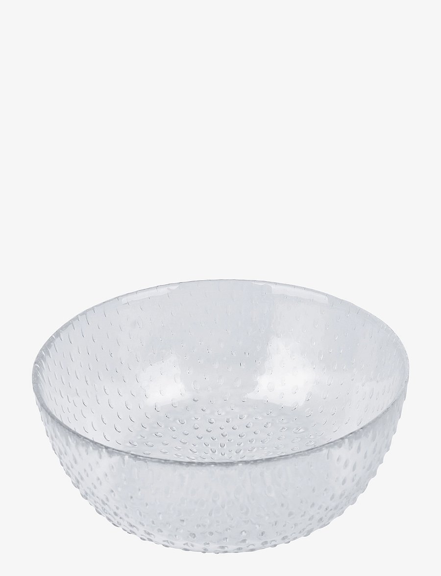 Aida - RAW Glass Beads - skål clear 1 stk 14x6 cm - servierschalen - clear - 1