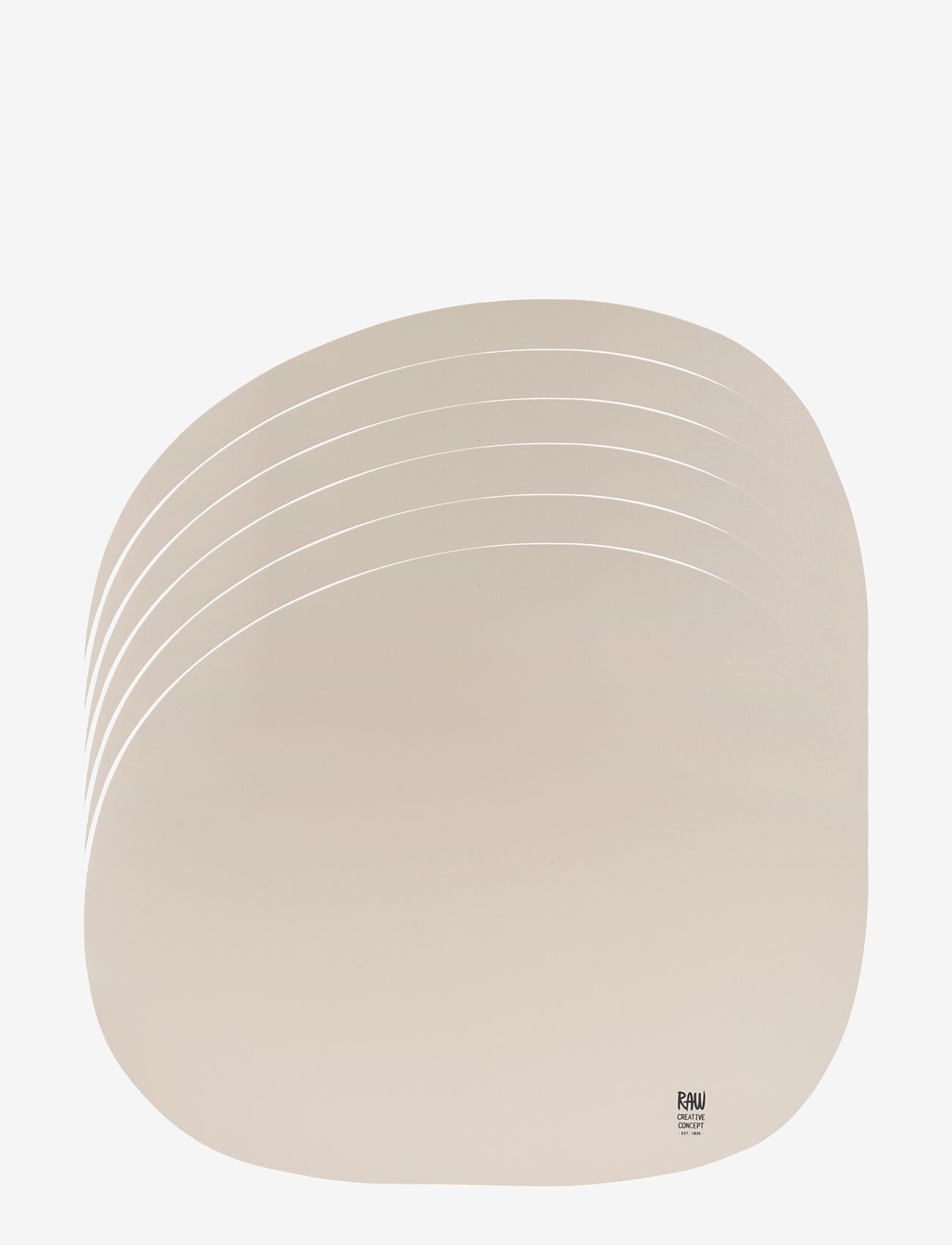 Aida - RAW Silicone - dækkeserviet spring sand  1 stk 41 x 33,5 cm - laveste priser - spring sand - 1