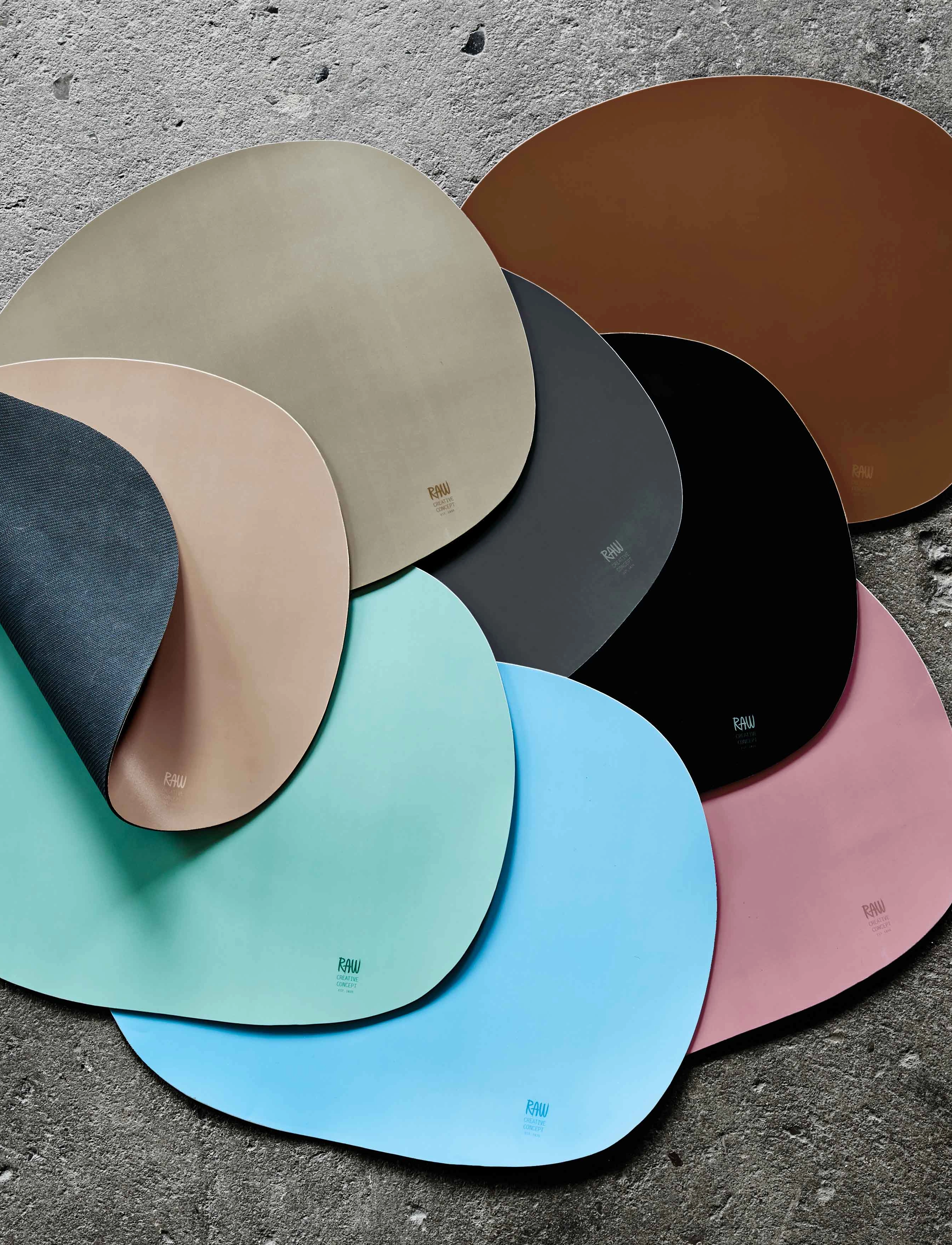 Aida Raw Silicone - Dækkeserviet Green 1 Stk 41 X 33,5 cm, One Size, Green, Tableware > Placemats, Unisex