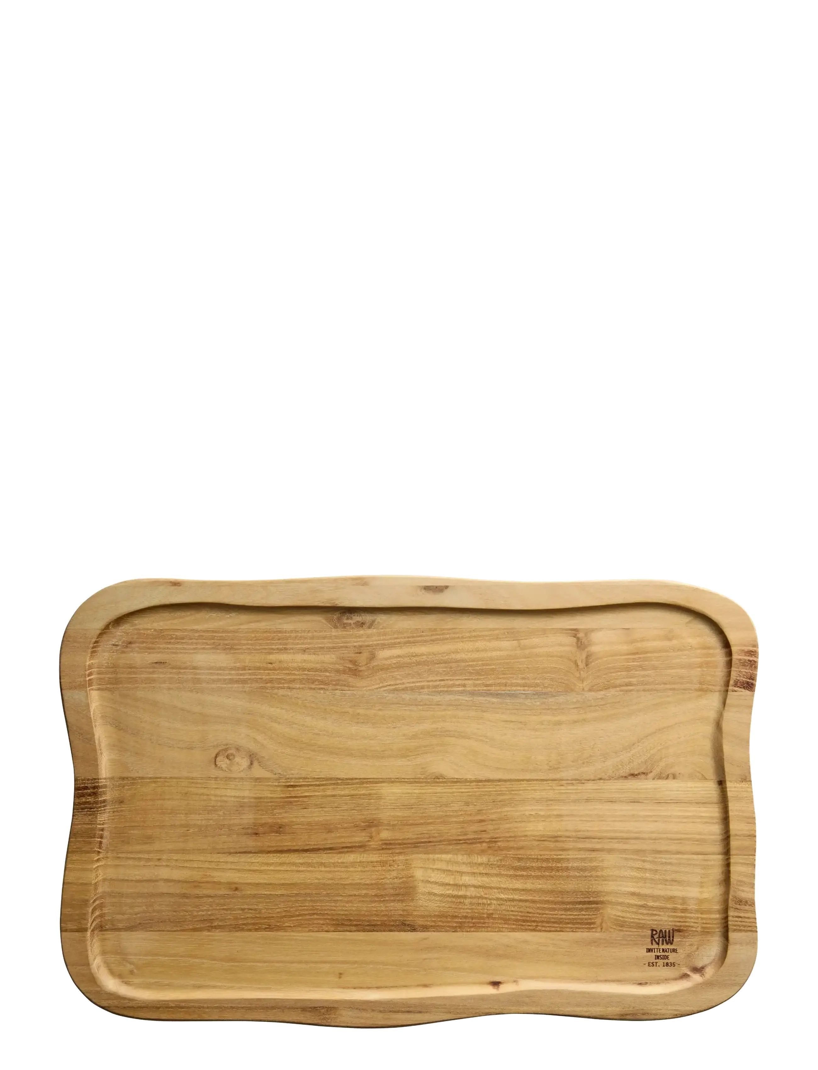 Aida | Raw Teak Cutting Board With Juice Groove &ndash; 40 &times; 26 &times; 2 Cm | ONE SIZE