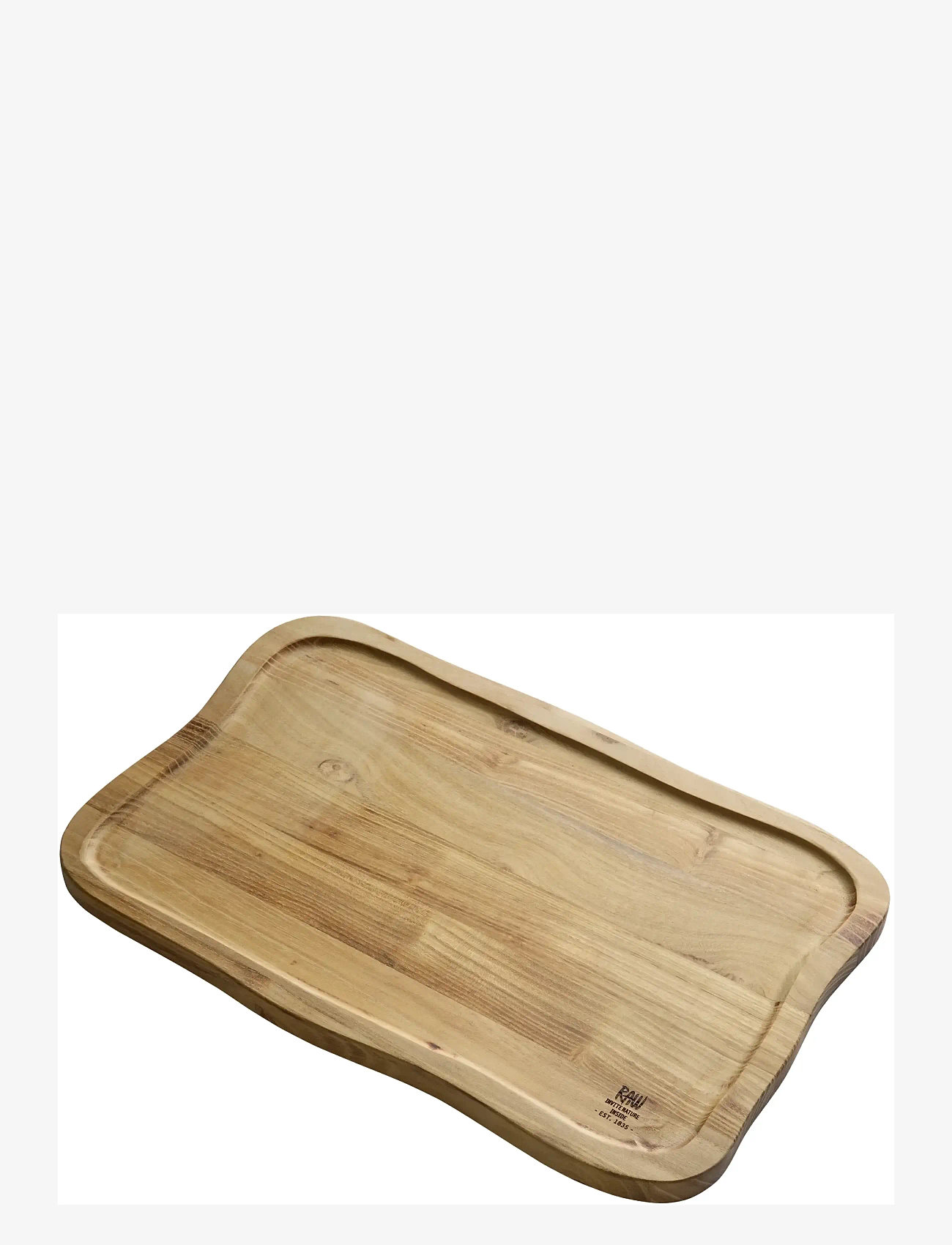 Aida - RAW Teak Cutting Board with Juice Groove – 40 × 26 × 2 cm - skærebrætter - teak wood - 1