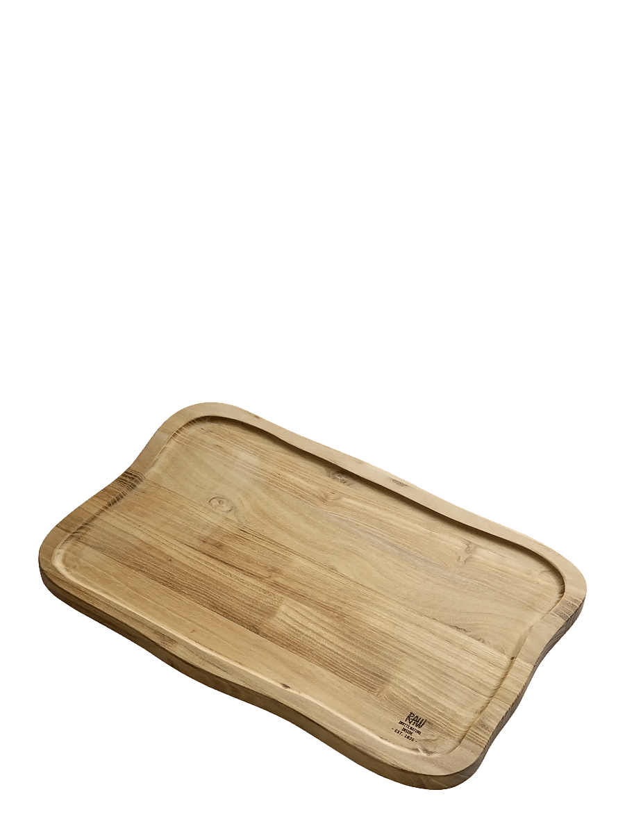 Aida - RAW Teak Cutting Board with Juice Groove – 40 × 26 × 2 cm - schneidebretter - teak wood - 2