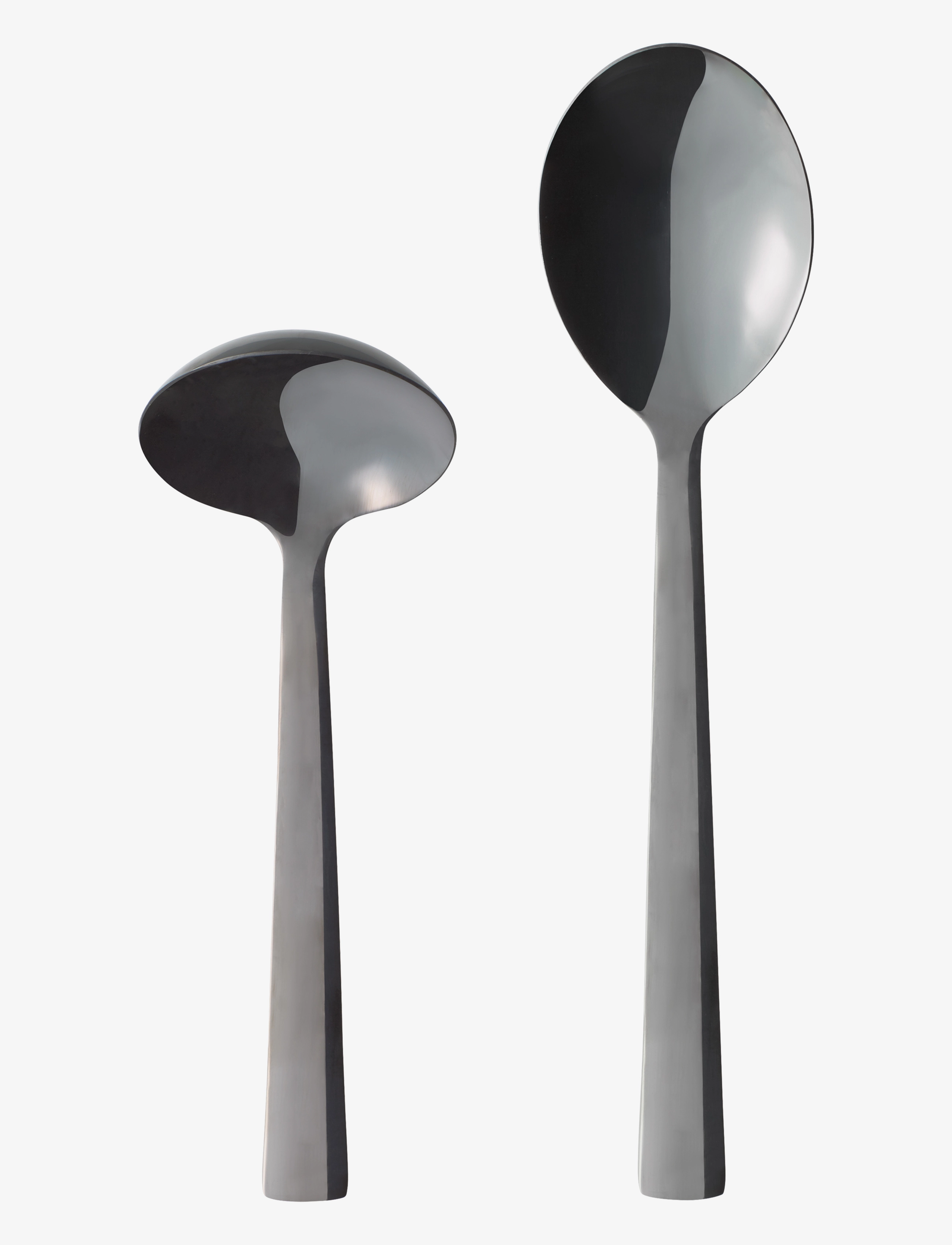 AIDA Raw - Bestik Sauce/Kartoffelske Blank Sort Belægning 2 Dele Gaveæske Schwarz - One Size - Unisex