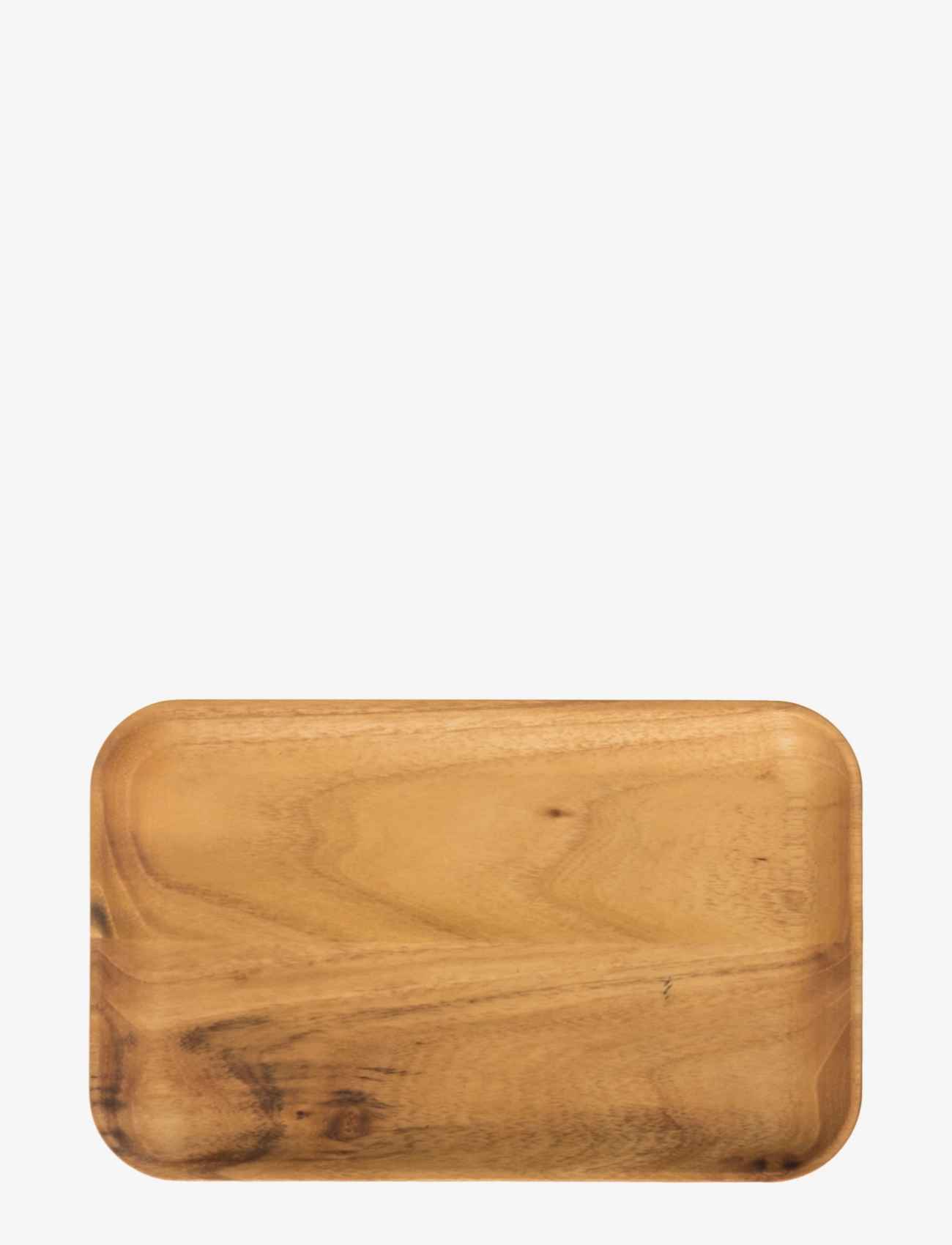Aida Raw Teak Rektangulær Frokosttallerken 1 Stk 23,7X14.9X1,8 Cm, Serveringsfad, Brun, Str: ONE SIZE