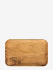 RAW Teak Wood - rectangular plate - NATURE