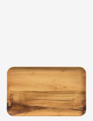 RAW Teak Wood - rectangular plate - NATURE