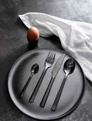 Aida - raw cutlery black coating 48 pcs - bestiksæt - black - 2
