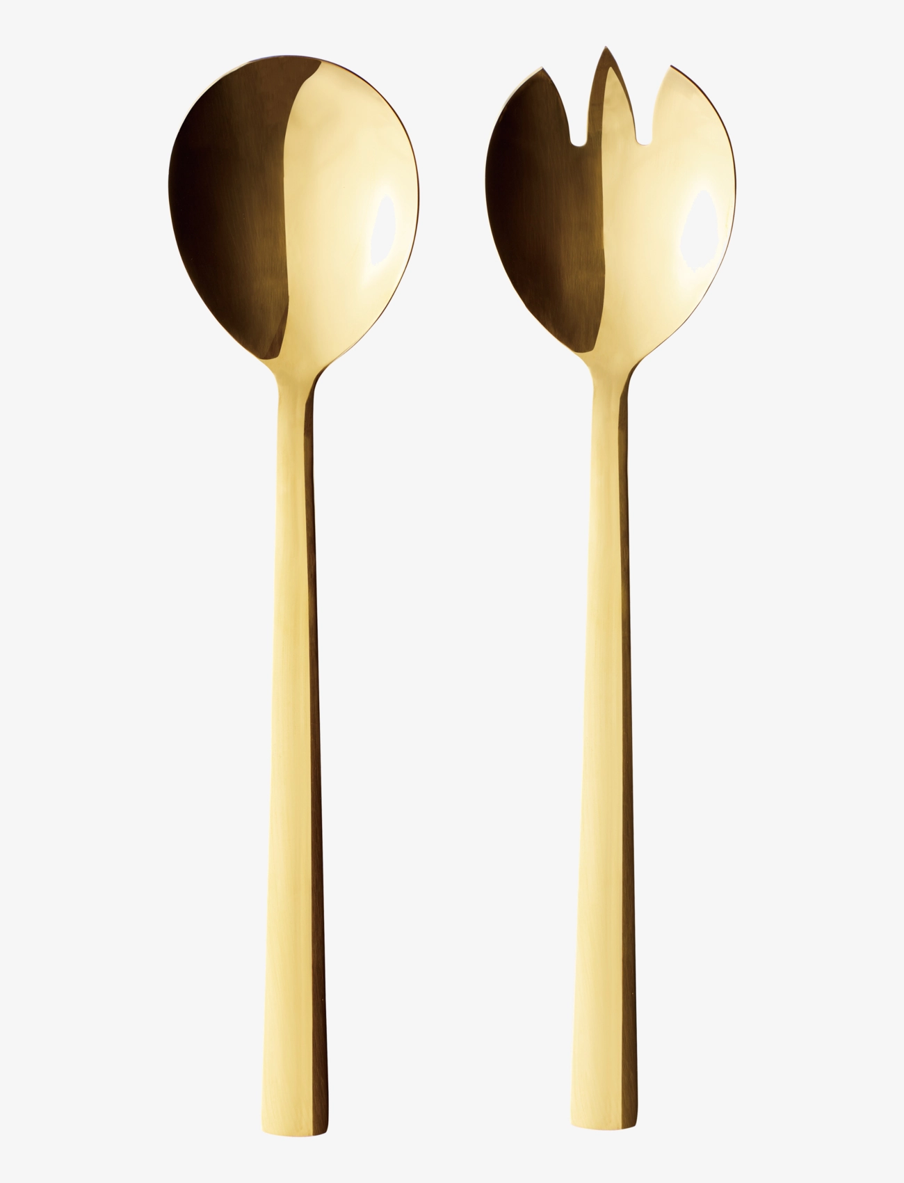 AIDA Raw - Bestik Salatsæt Guld Farvet Belægning 2 Dele Gaveæske Gold - One Size - Unisex