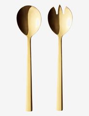 RAW cutlery gold color coating -  2 pcs saladset - GOLD