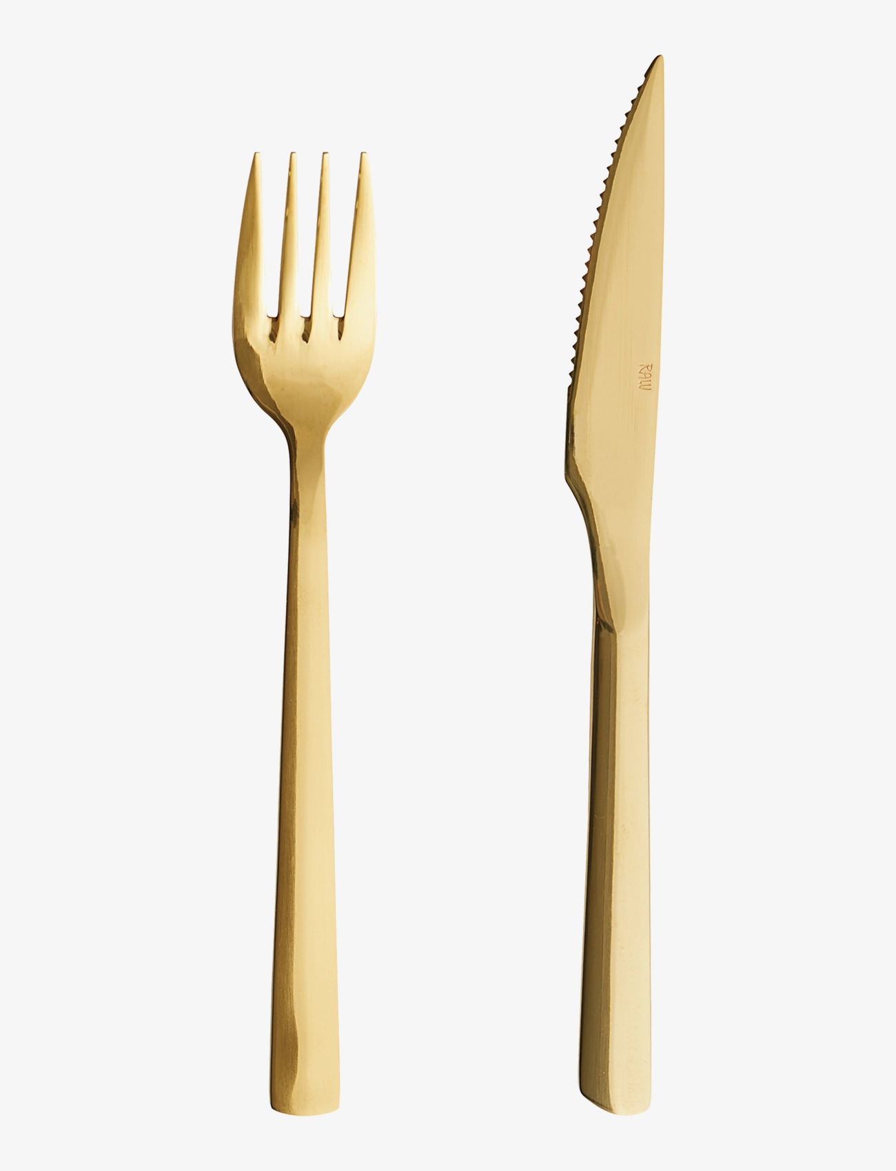 AIDA Raw Steakset Gold Color Coating 8 Pcs Set Gold - L21CM - Unisex