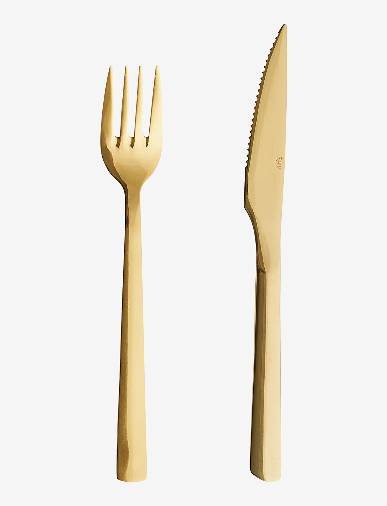 Aida - raw steakset gold color coating 8 pcs set - osta hinna alusel - gold - 0