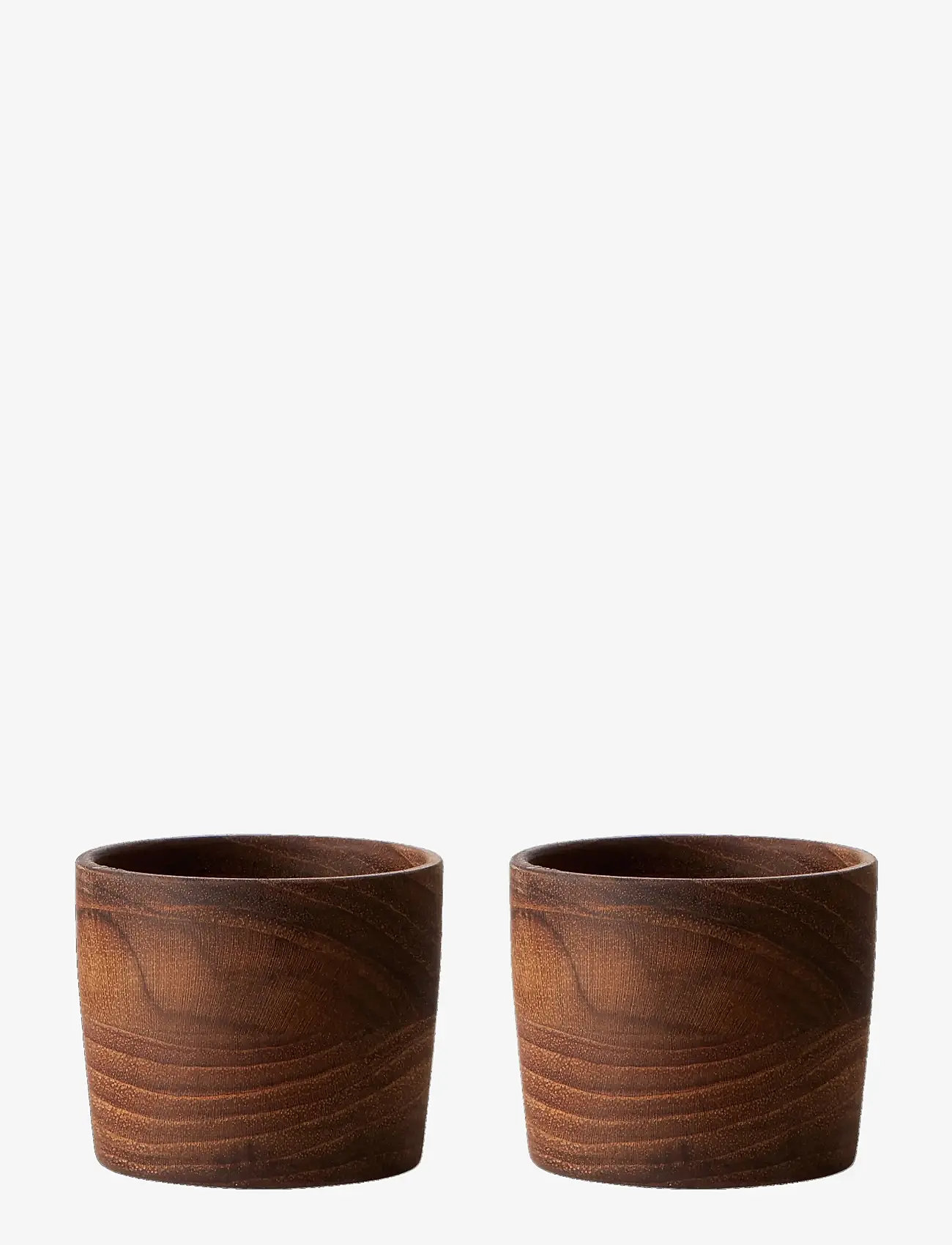 Aida - RAW Teak - æggebæger 2 stk pakning - Æggebægre - wood color - 1
