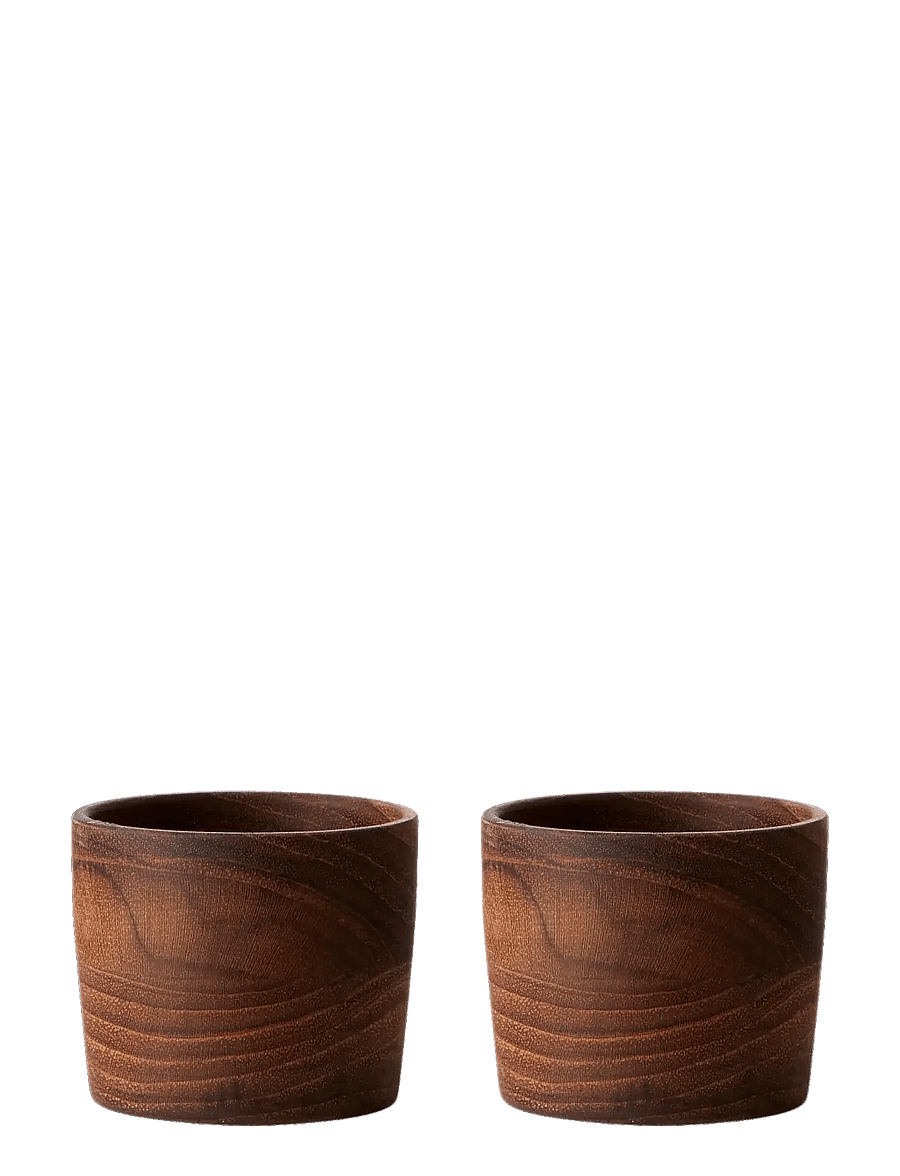 Aida - RAW Teak - æggebæger 2 stk pakning - die niedrigsten preise - wood color - 0
